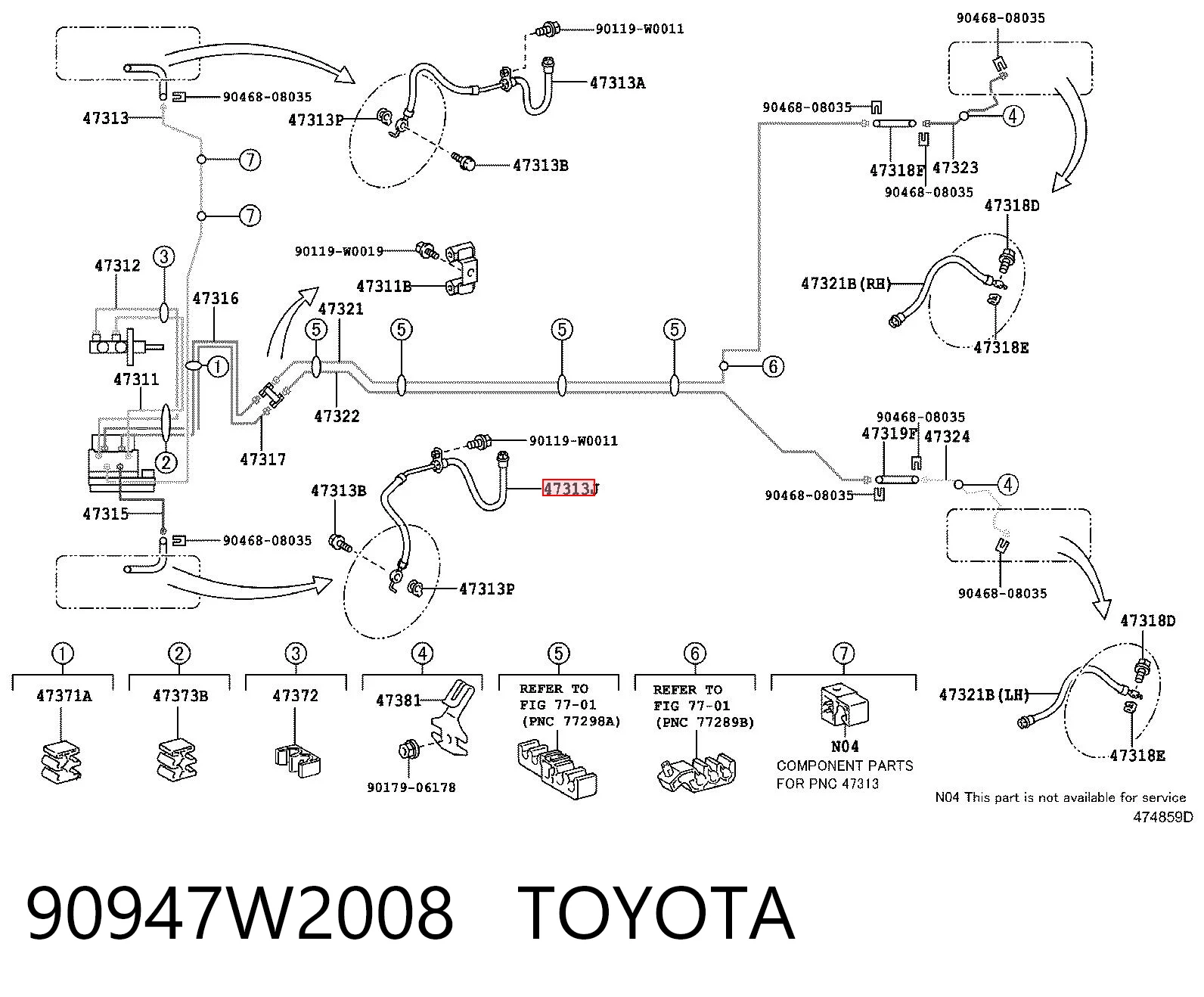 90947W2008 Toyota