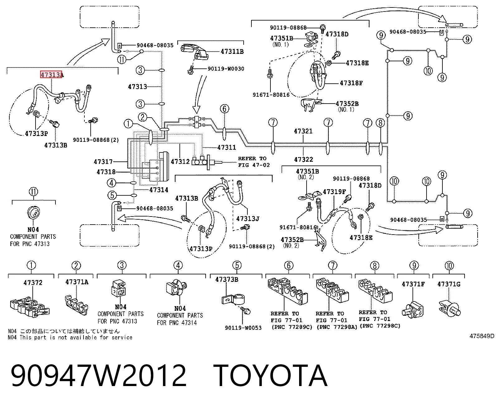 90947W2012 Toyota
