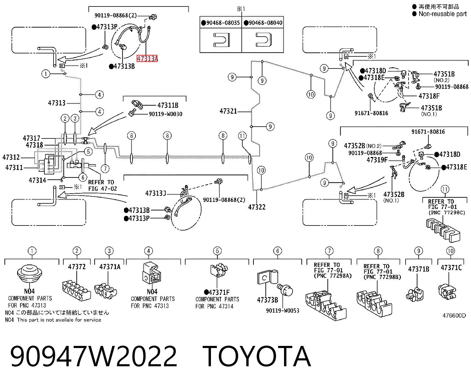 90947W2022 Toyota