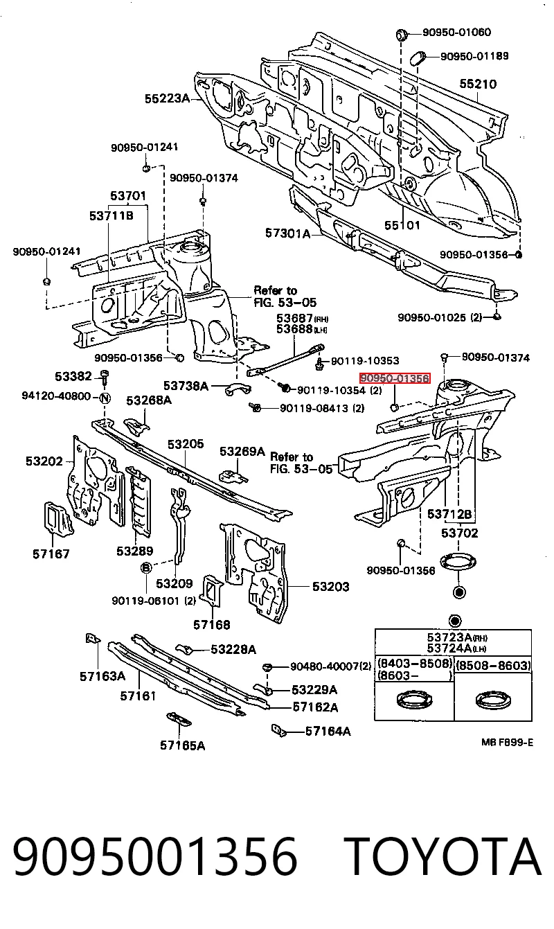 9095001356 Toyota