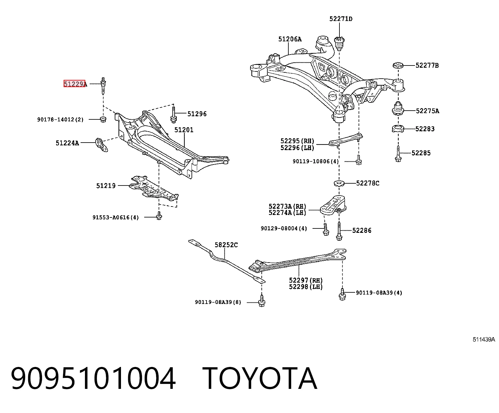 9095101004 Toyota