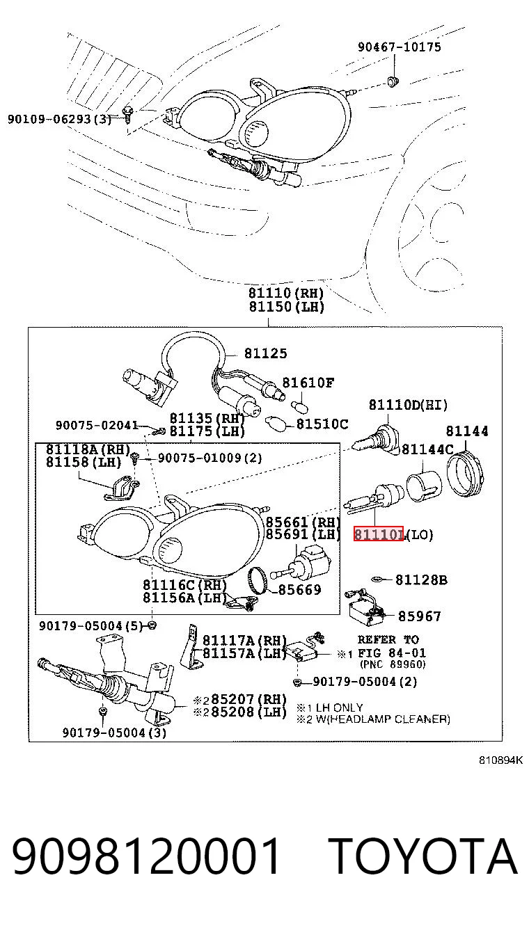9098120001 Toyota