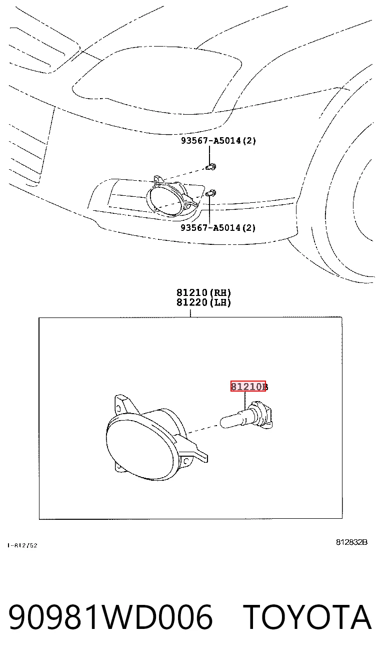 90981WD006 Toyota