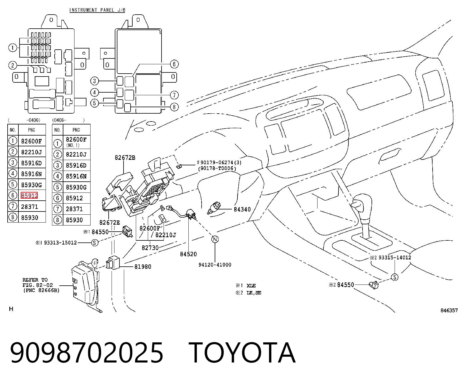 9098702025 Toyota Relé eléctrico multifuncional
