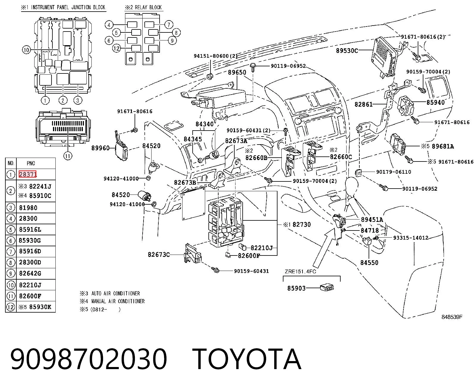 9098702030 Toyota