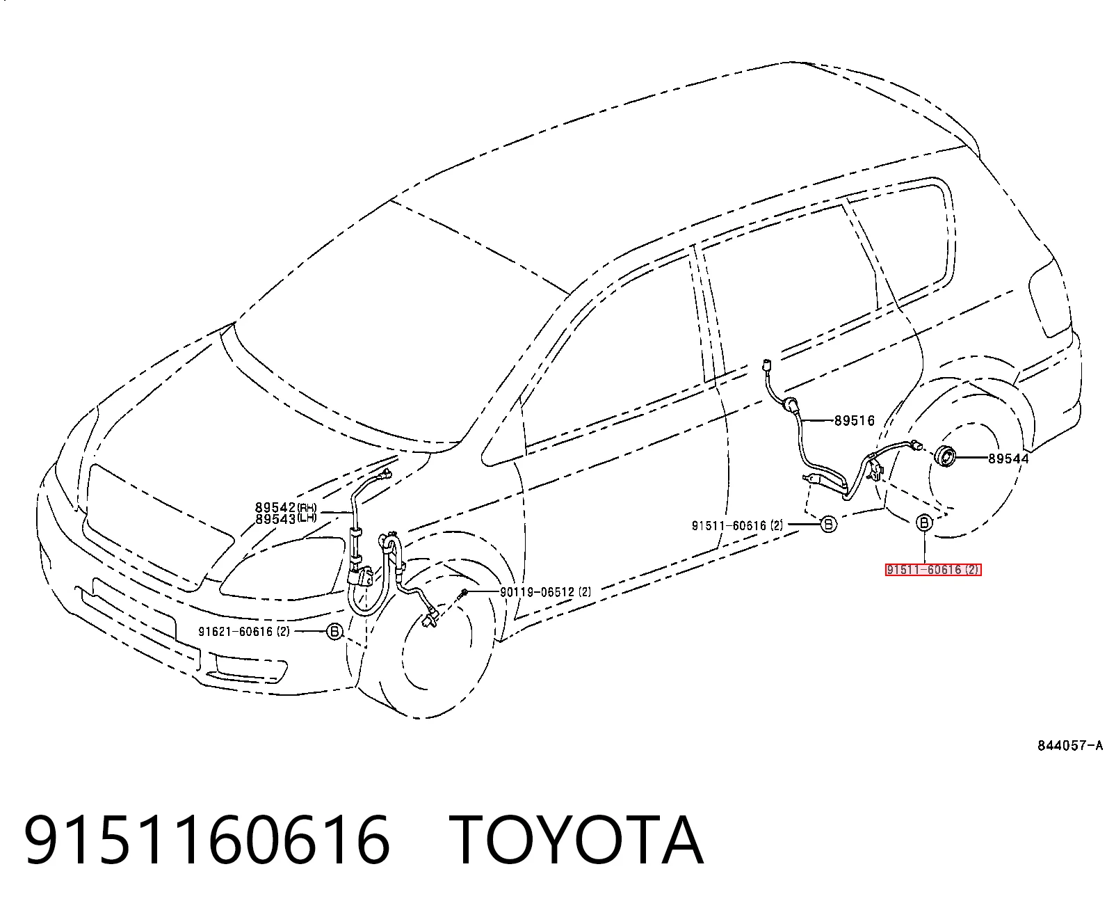 9151160616 Toyota