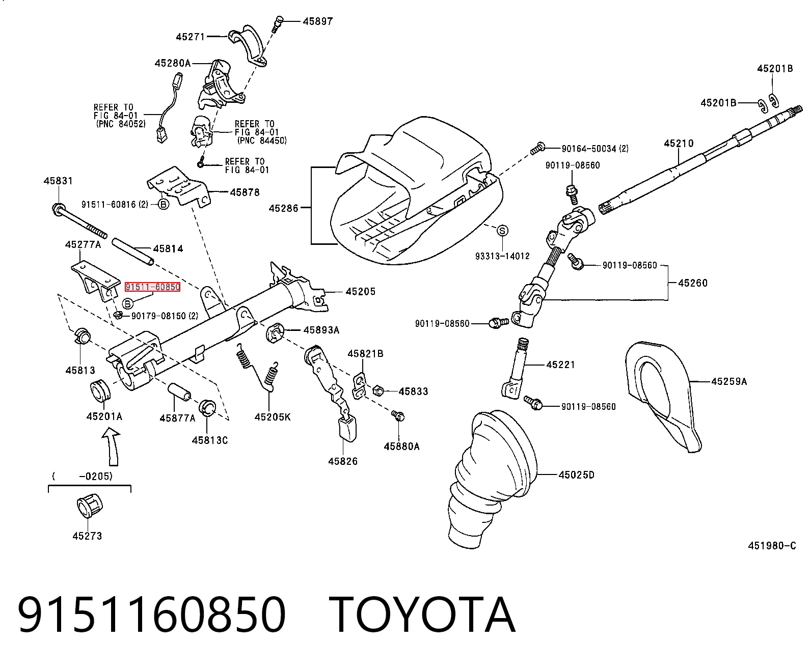 9151160850 Toyota
