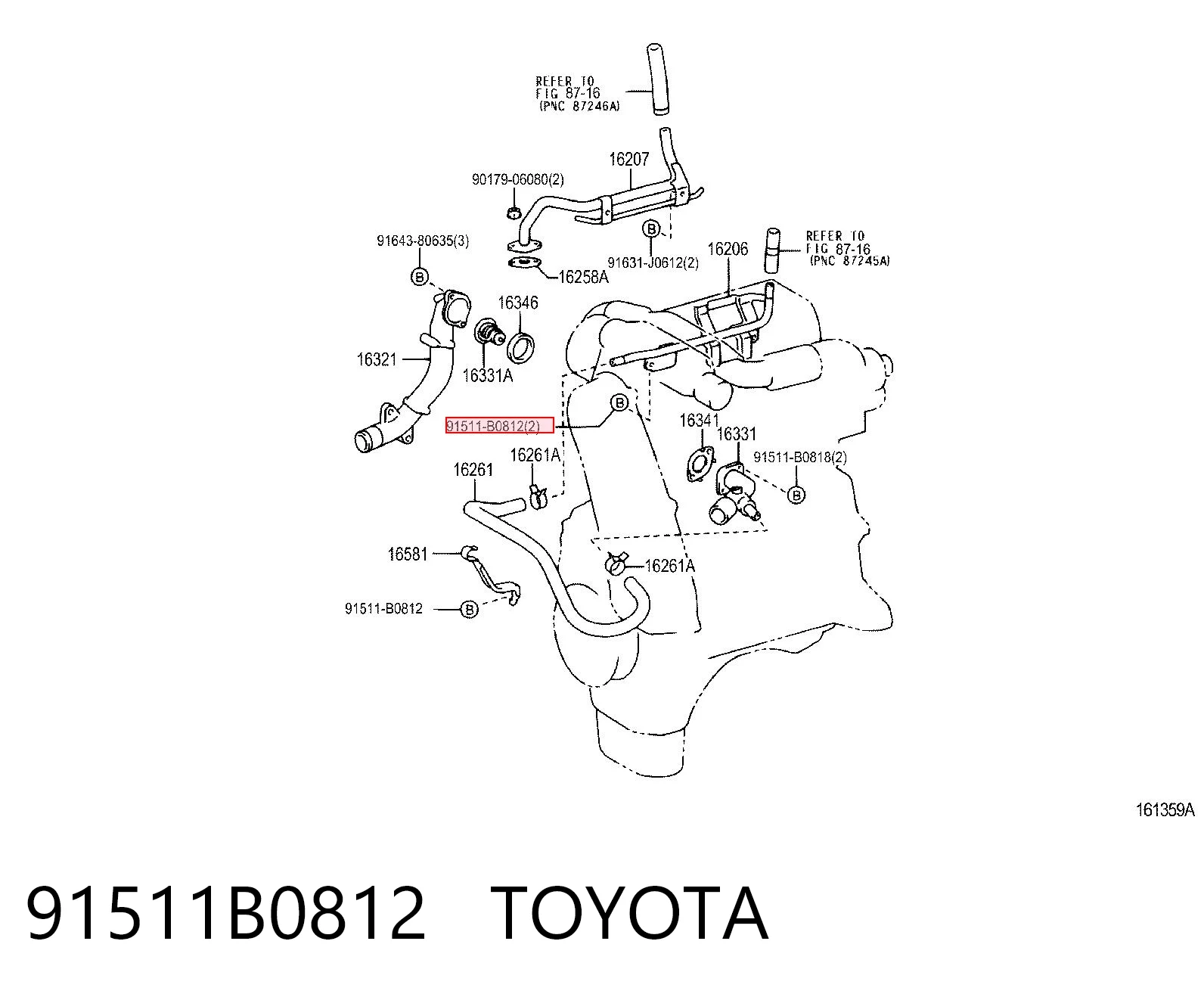 91511B0812 Toyota