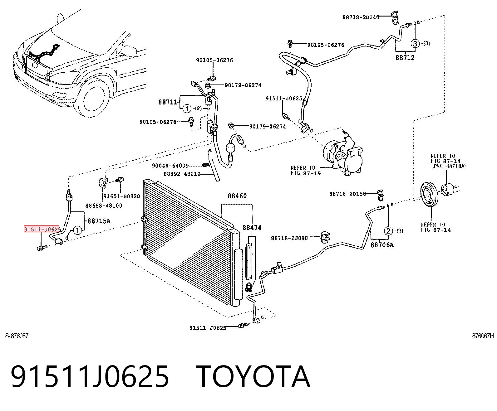 91511J0625 TOYOTA