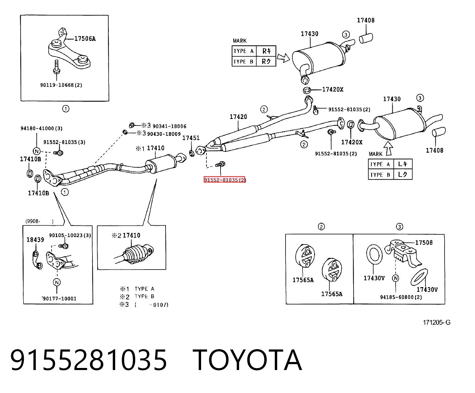9155281035 Toyota