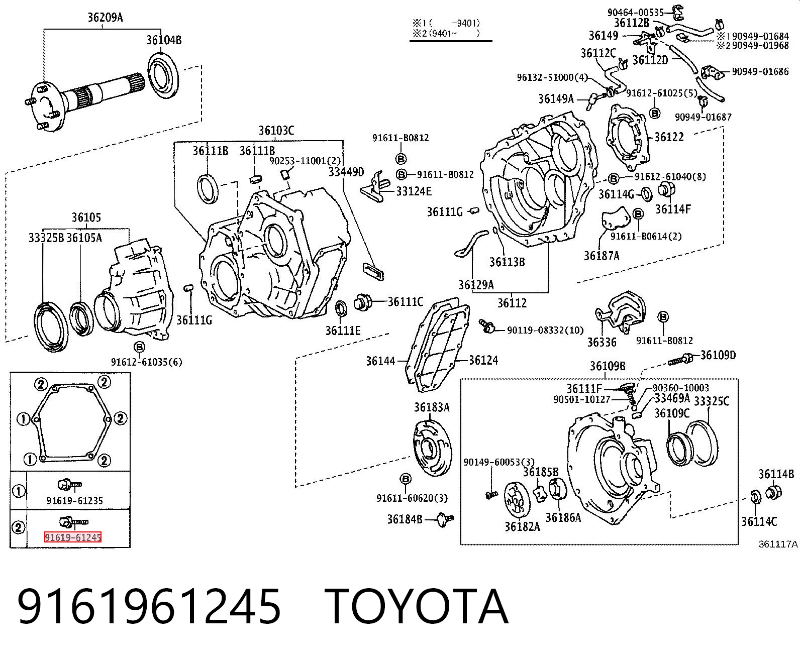 9161961245 Toyota