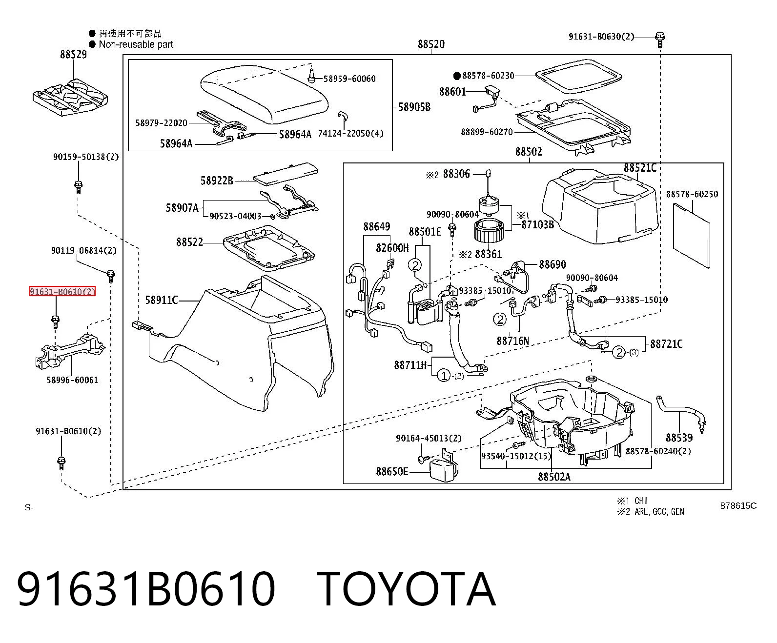 91631B0610 Toyota