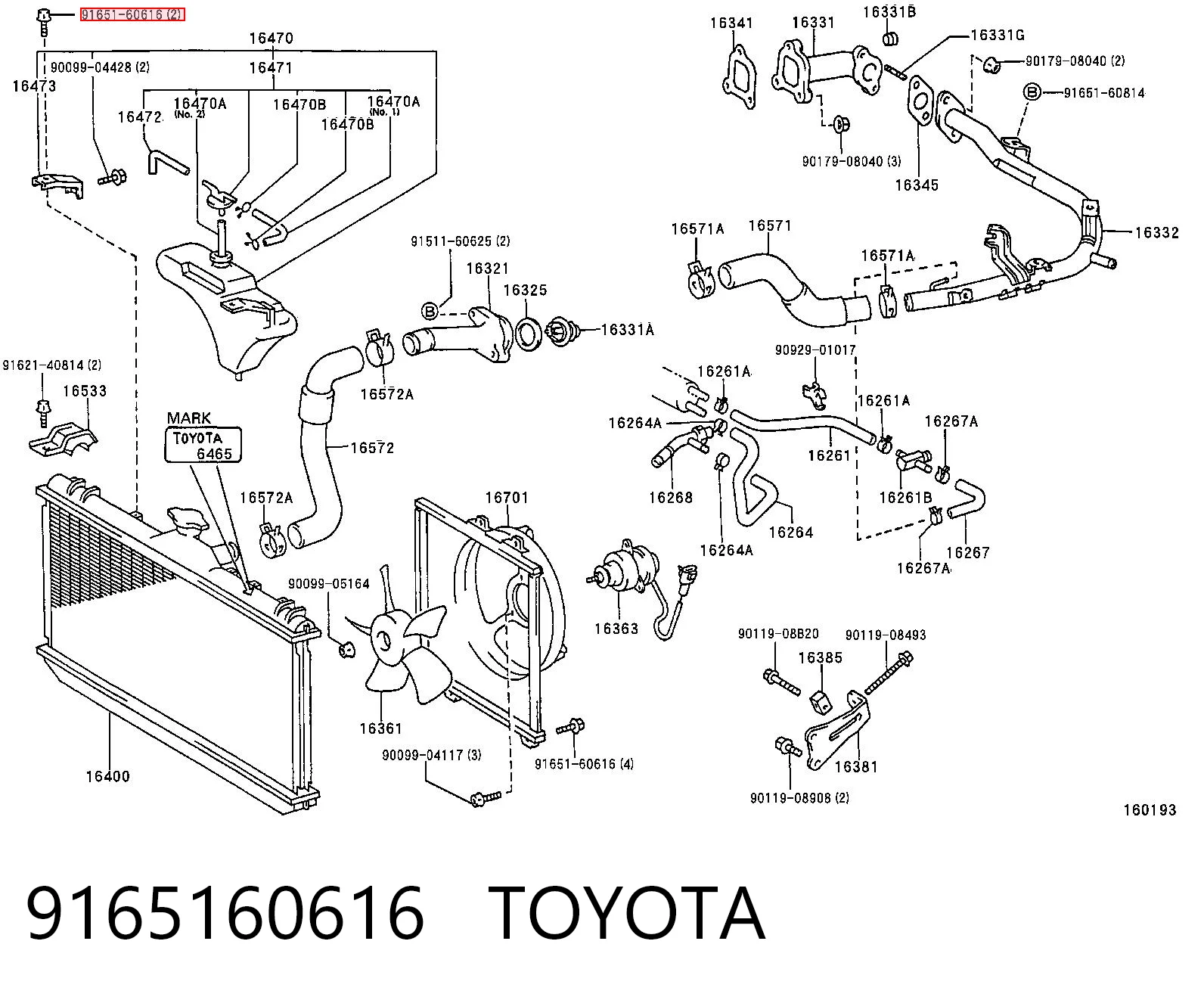 9165160616 Toyota