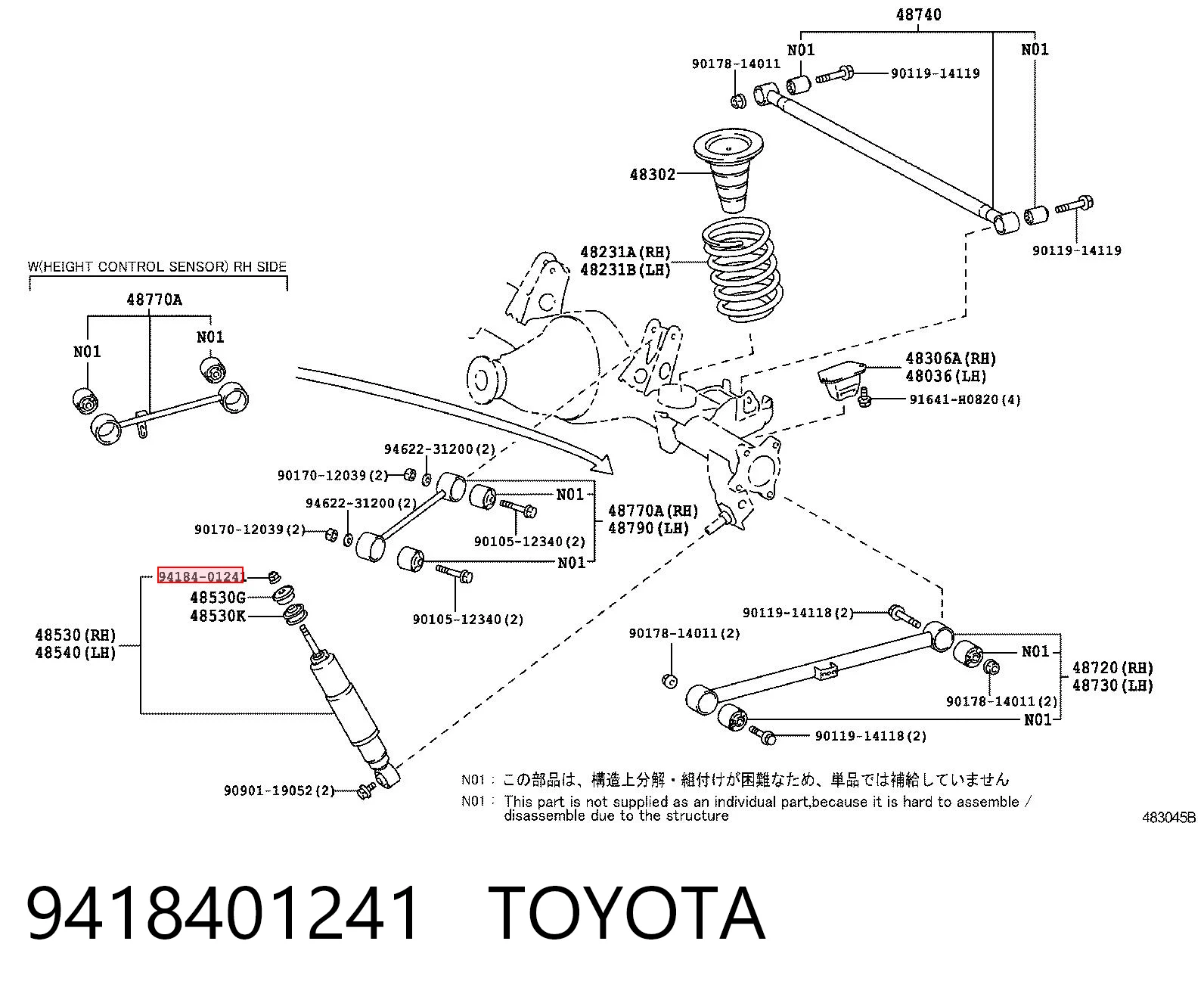 9418401241 Toyota