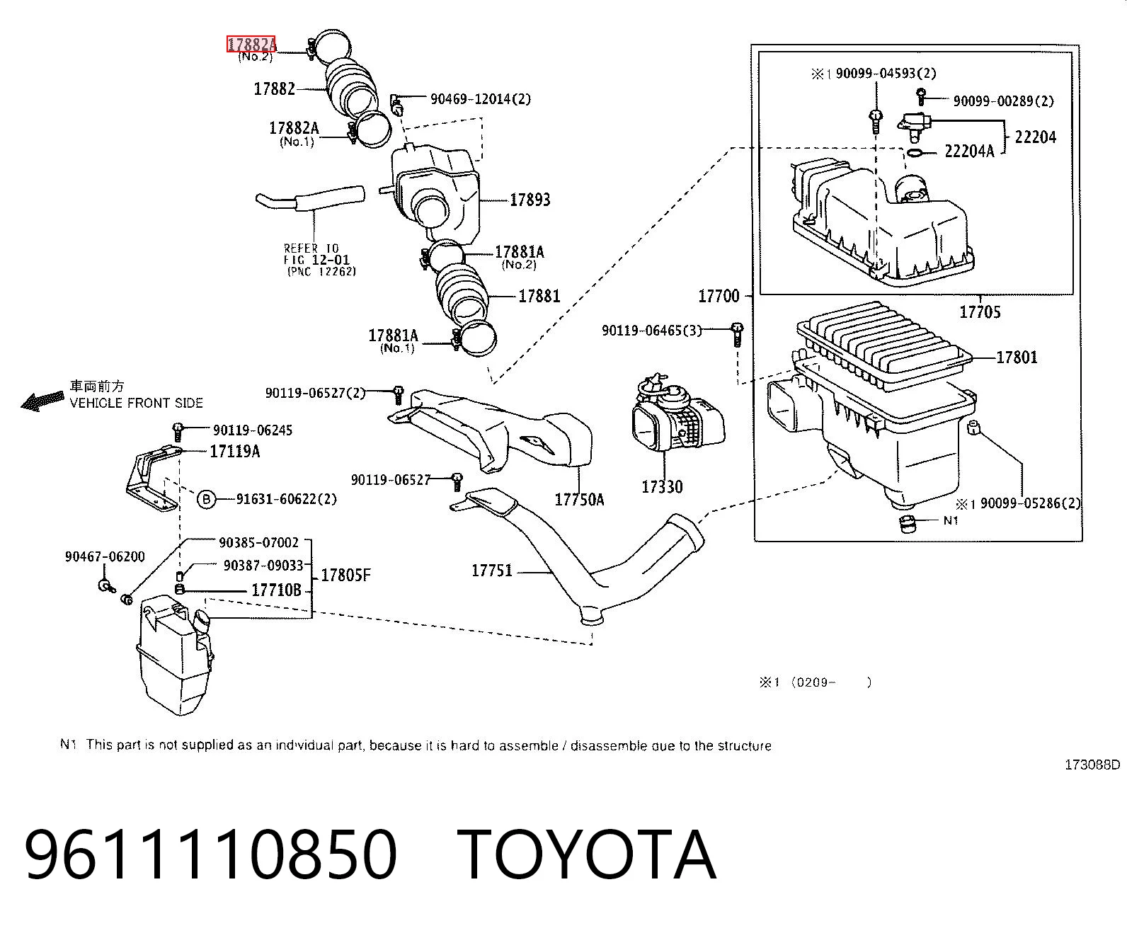 9611110850 Toyota