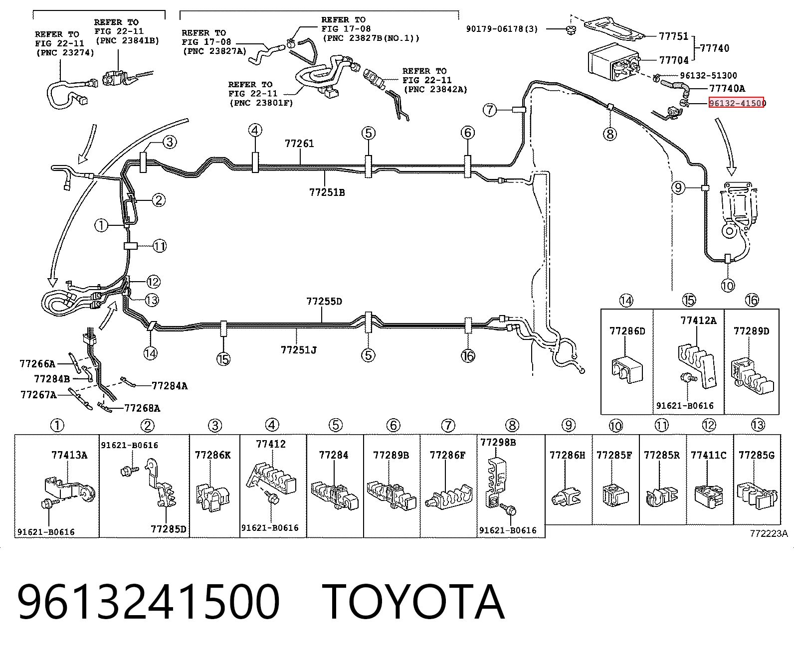 9613241500 Toyota