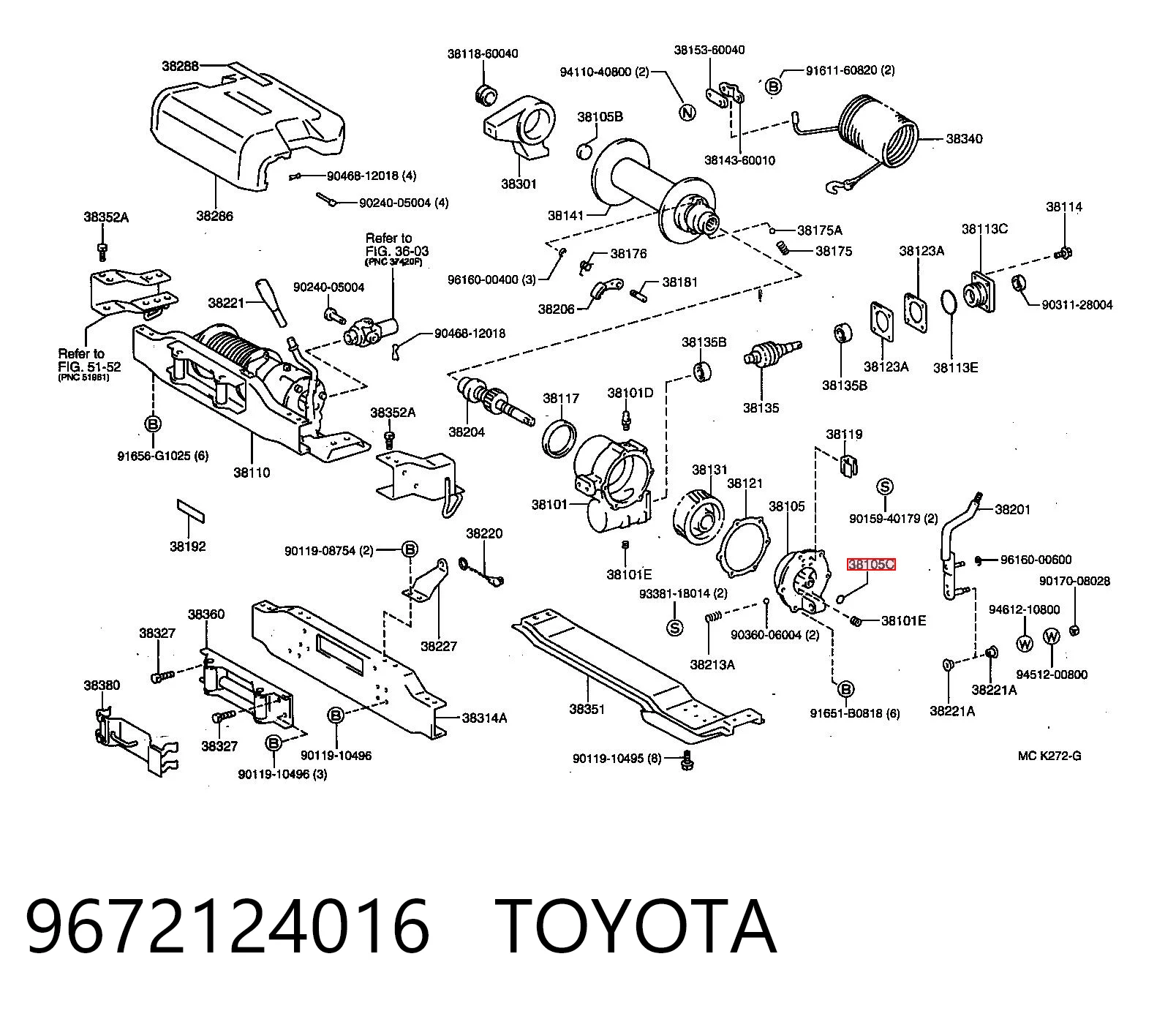 9672124016 Toyota