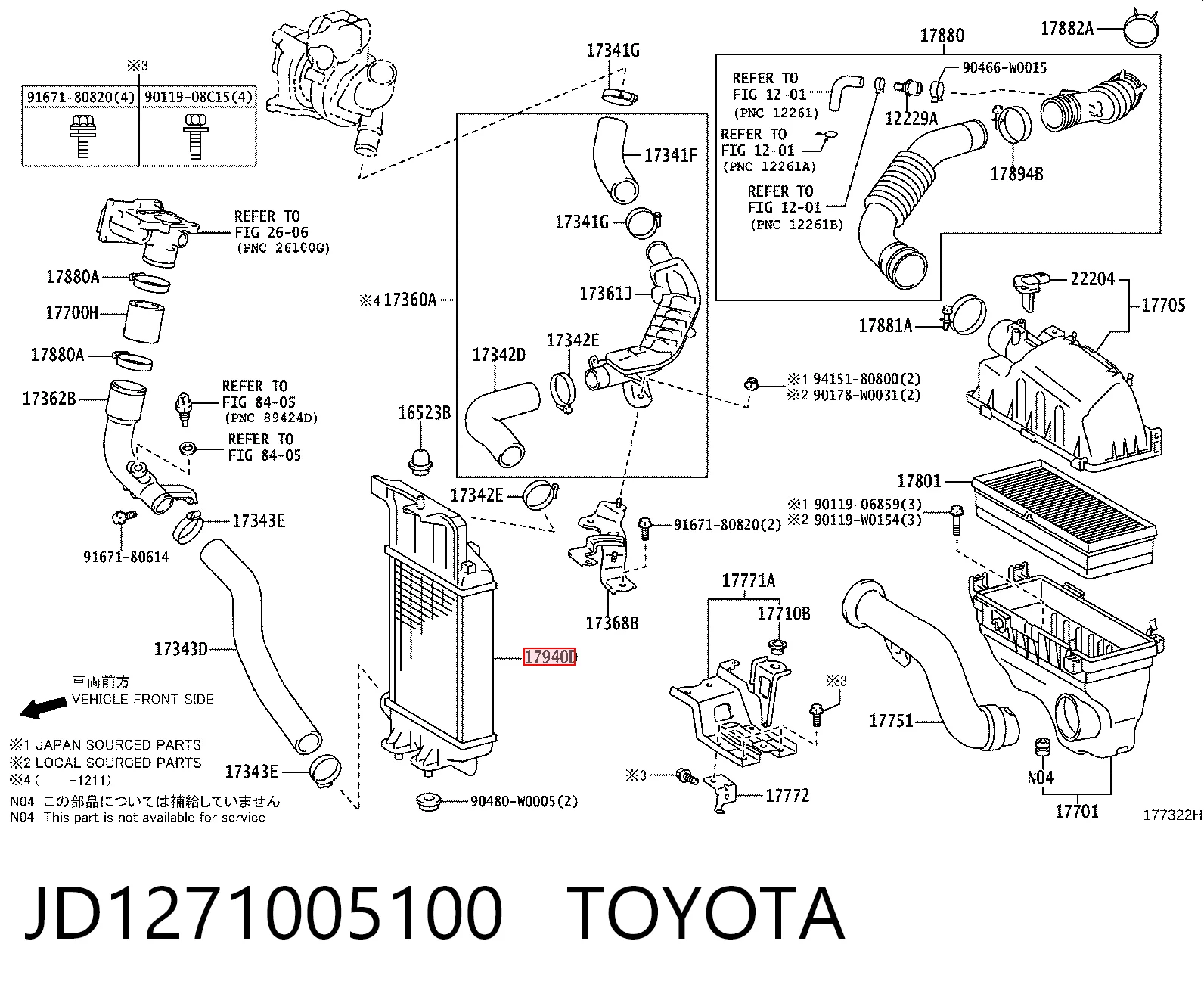  Intercooler Toyota Yaris 