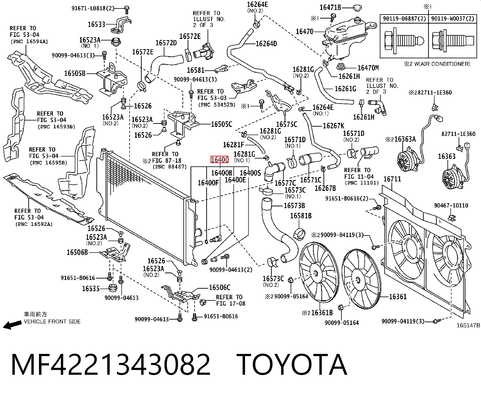  Radiador Toyota Corolla 