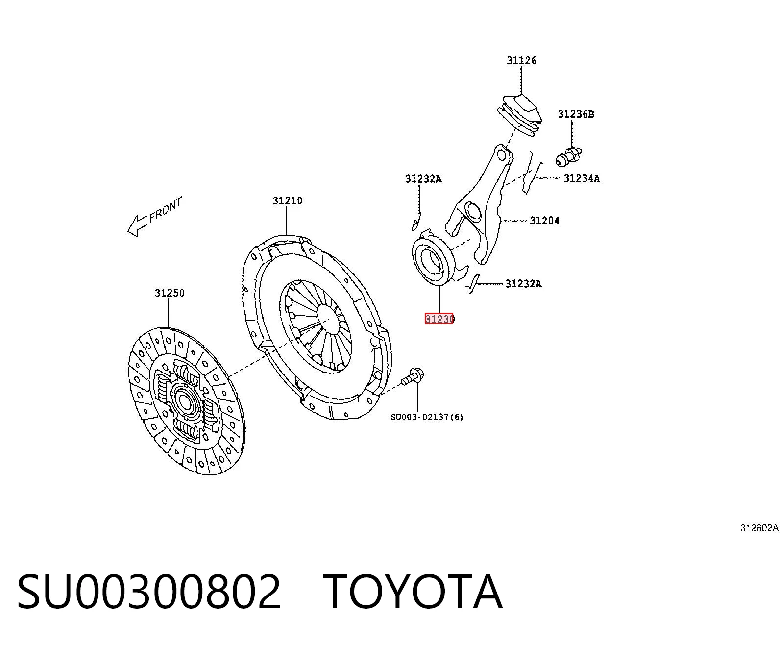 Cojinete de desembrague Subaru Outback III familiar (B13, BP) (2003 - 2009) precio, desde 23,55 EUR