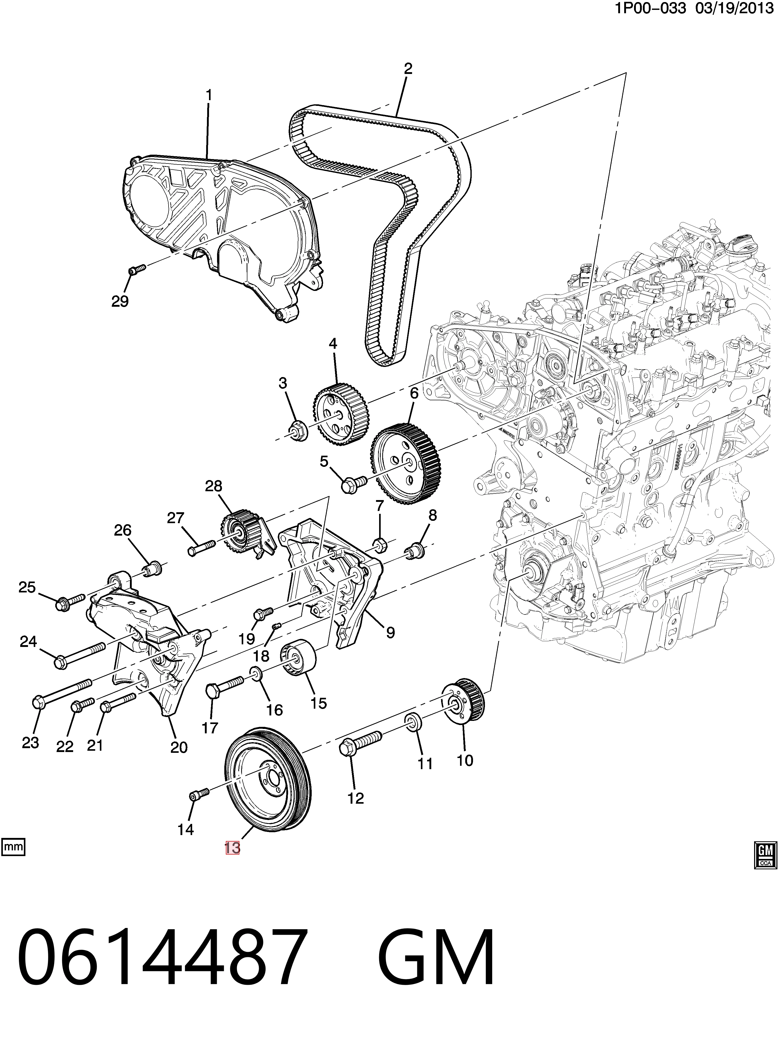 Comprar Polea de cigüeñal Opel Insignia A G09