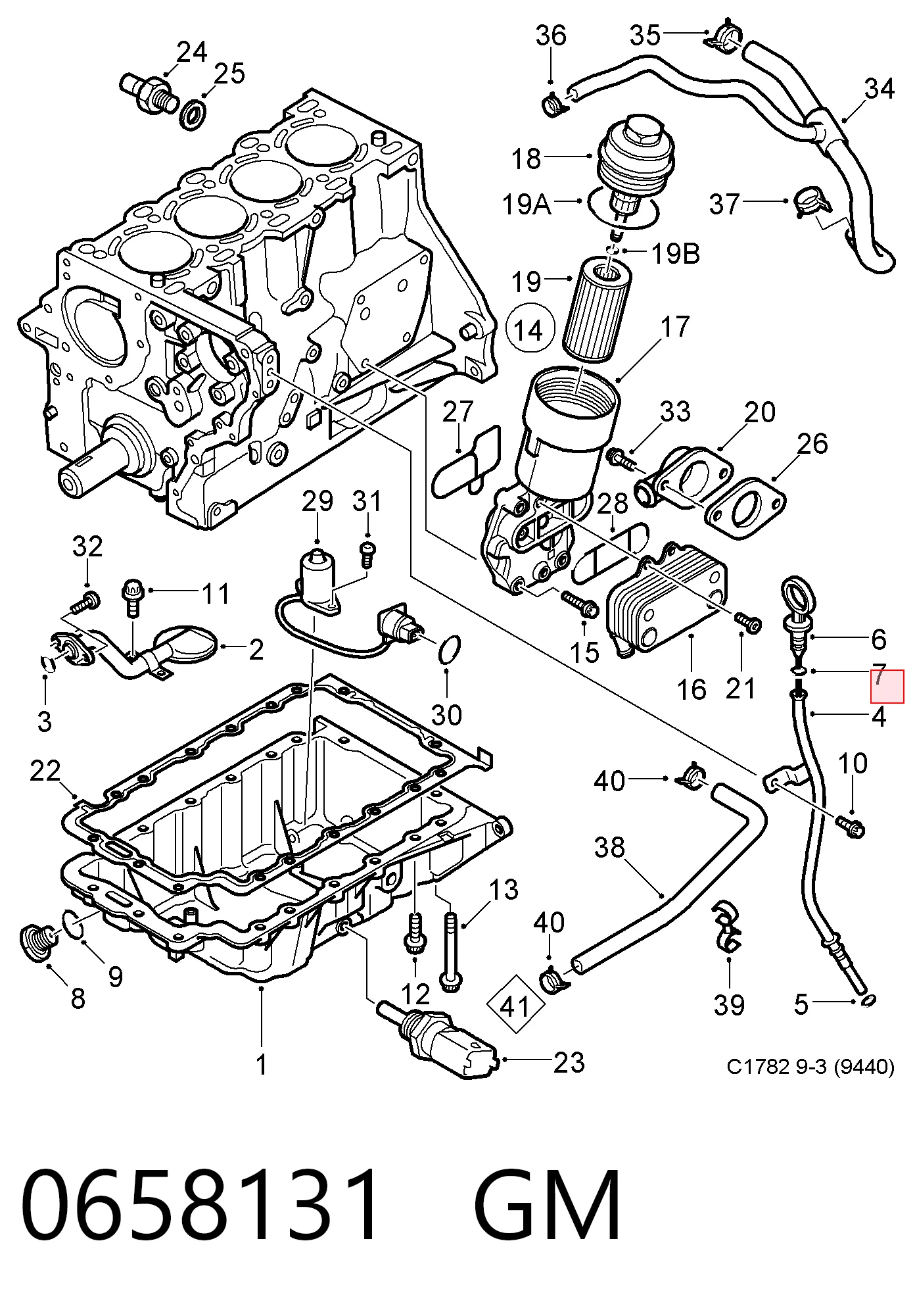 51M7040 John Deere Junta de tapa de balancines, anillo