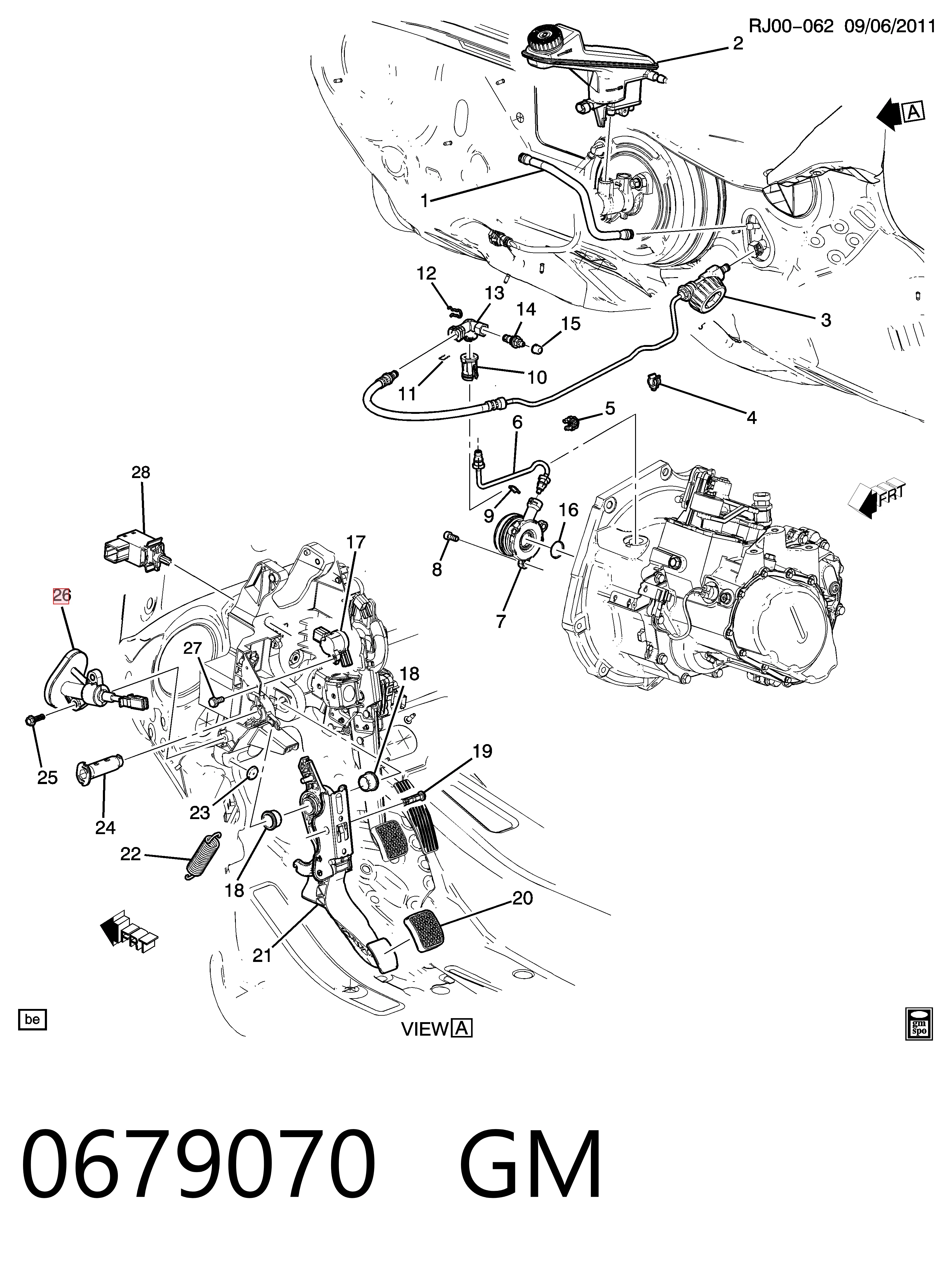 2116015 VALEO Cilindro maestro de clutch