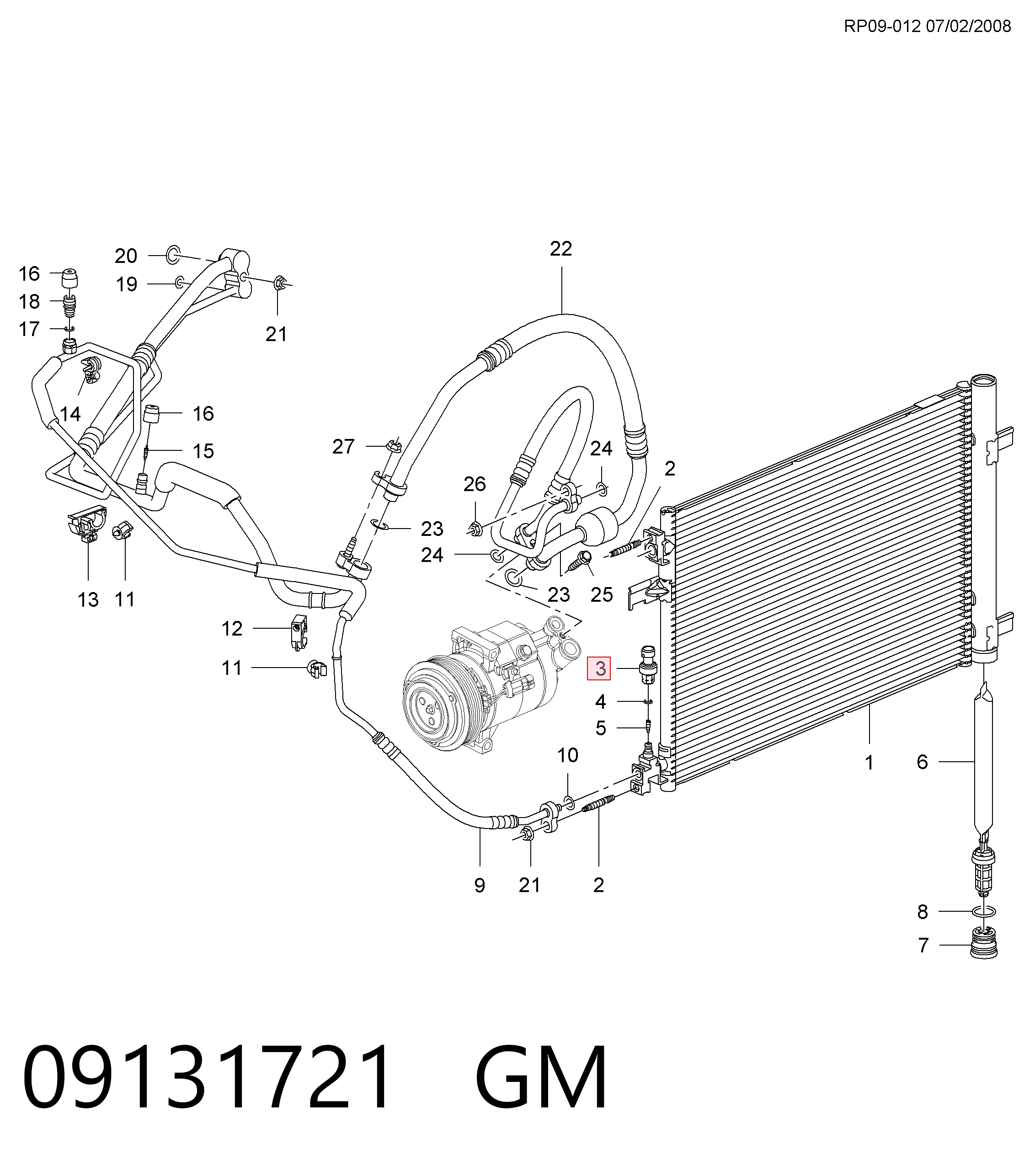 Sensor AC Fiat Stilo 
