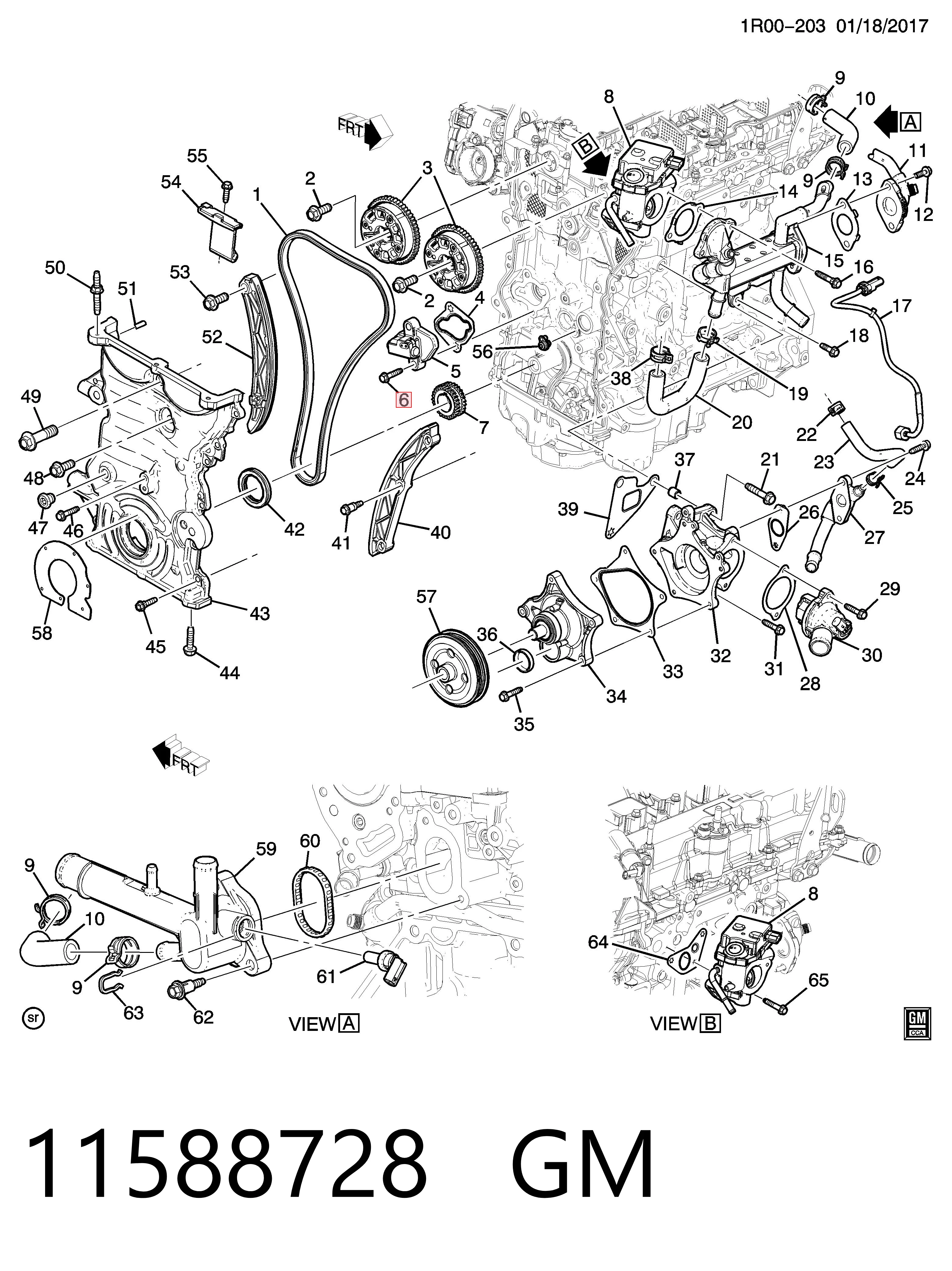 Kit de montaje de la cadena de distribución  Peugeot/Citroen YR00829080