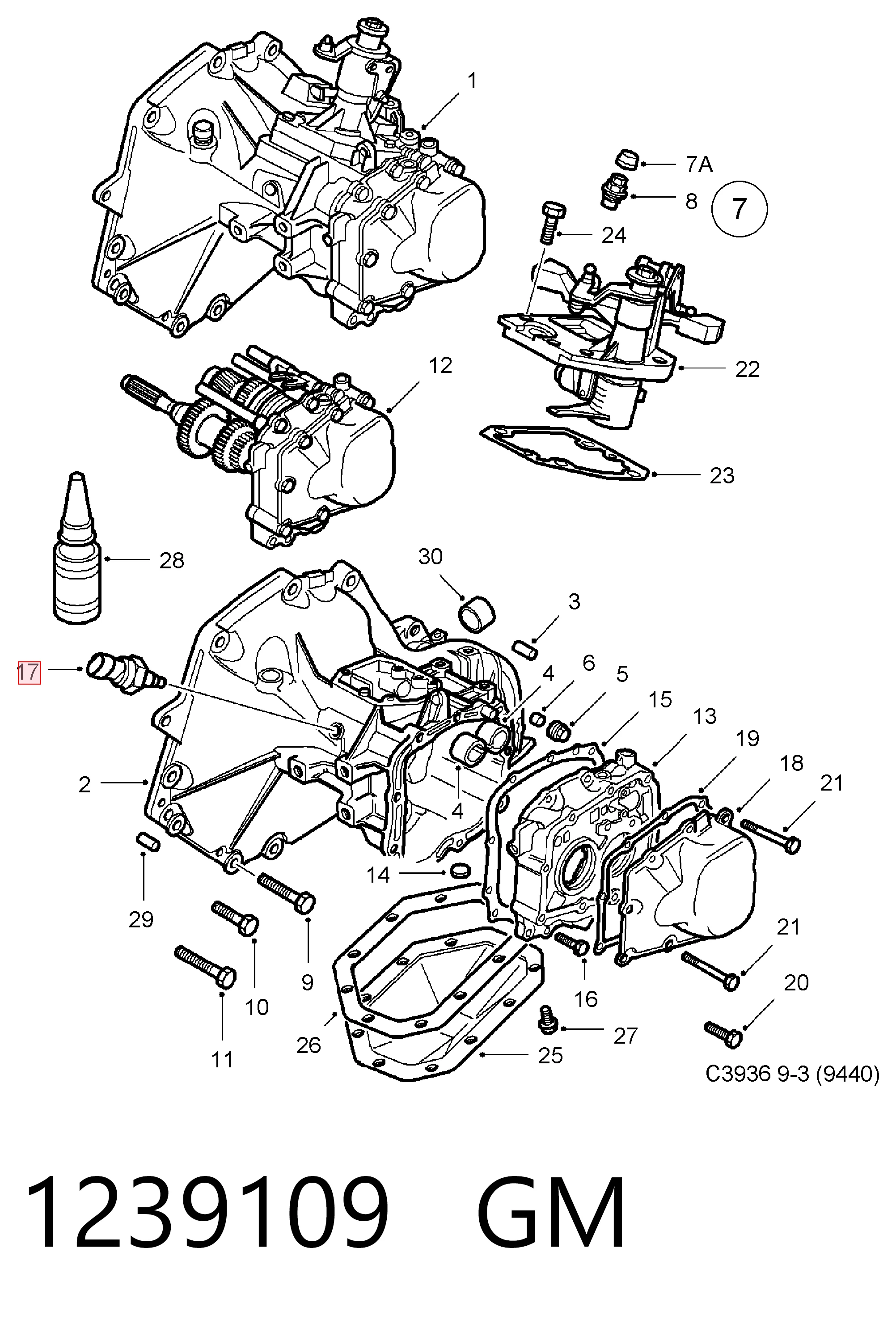  Sensor de marcha atrás Opel Zafira 