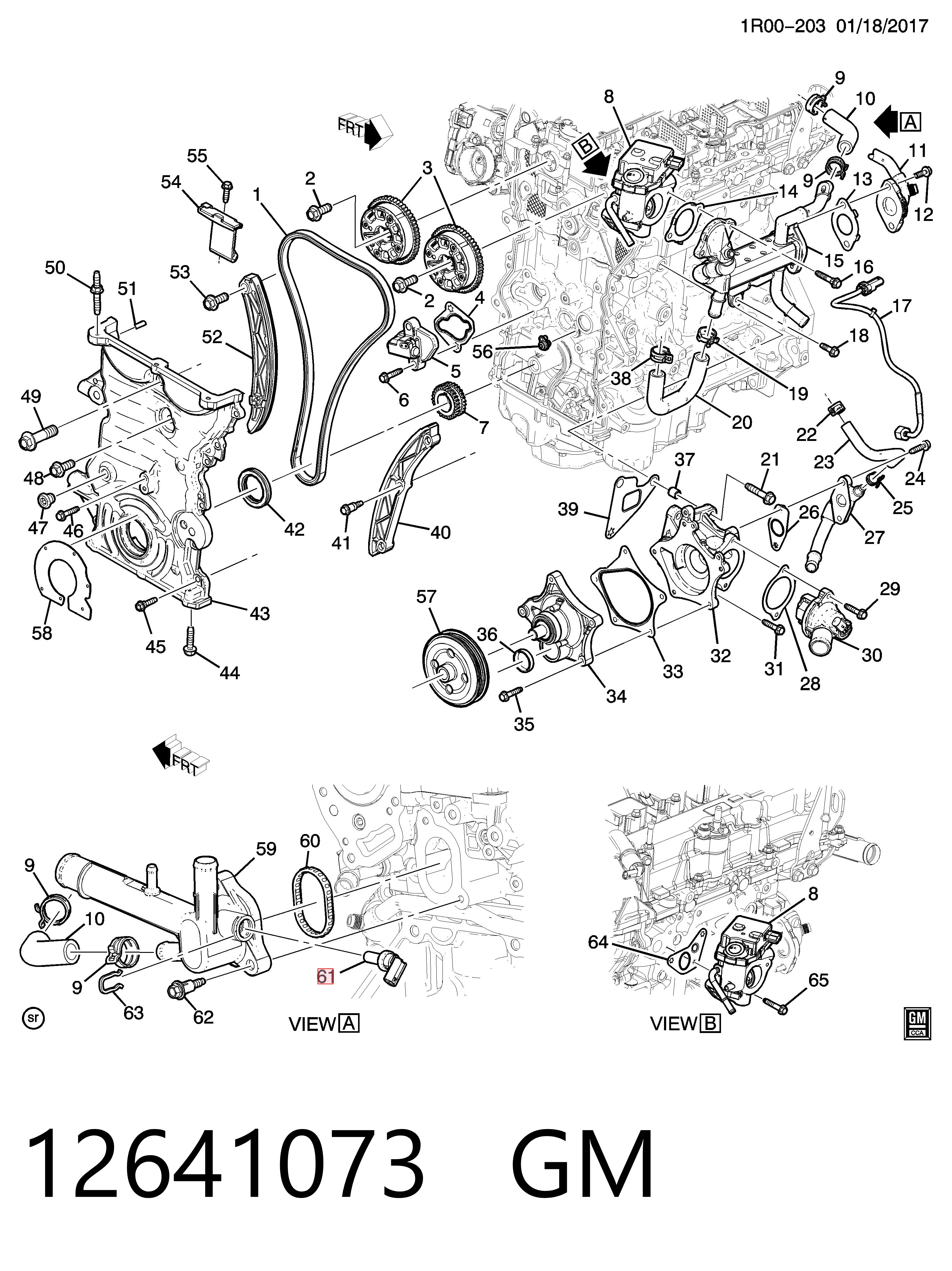 12641073 General Motors Sensor temperatura refrigerante