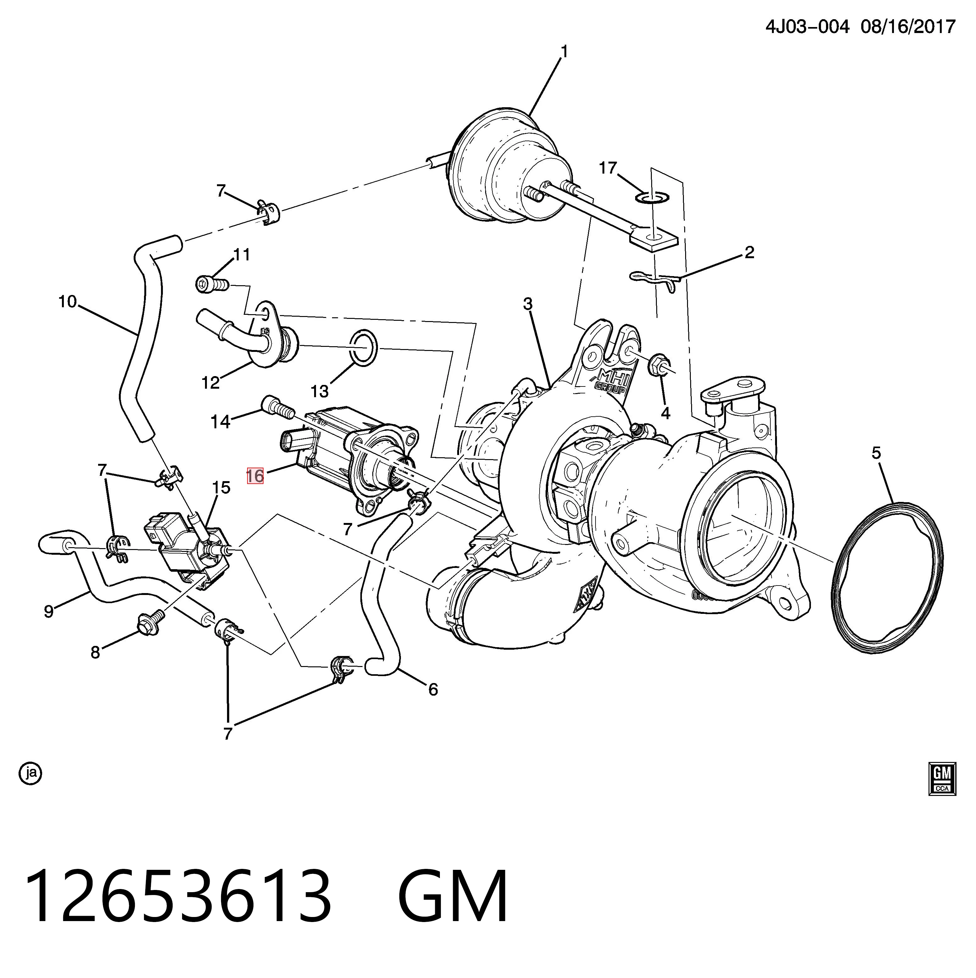 Válvula de recirculación de aire de sobrealimentación de turbina 55499323 Peugeot/Citroen