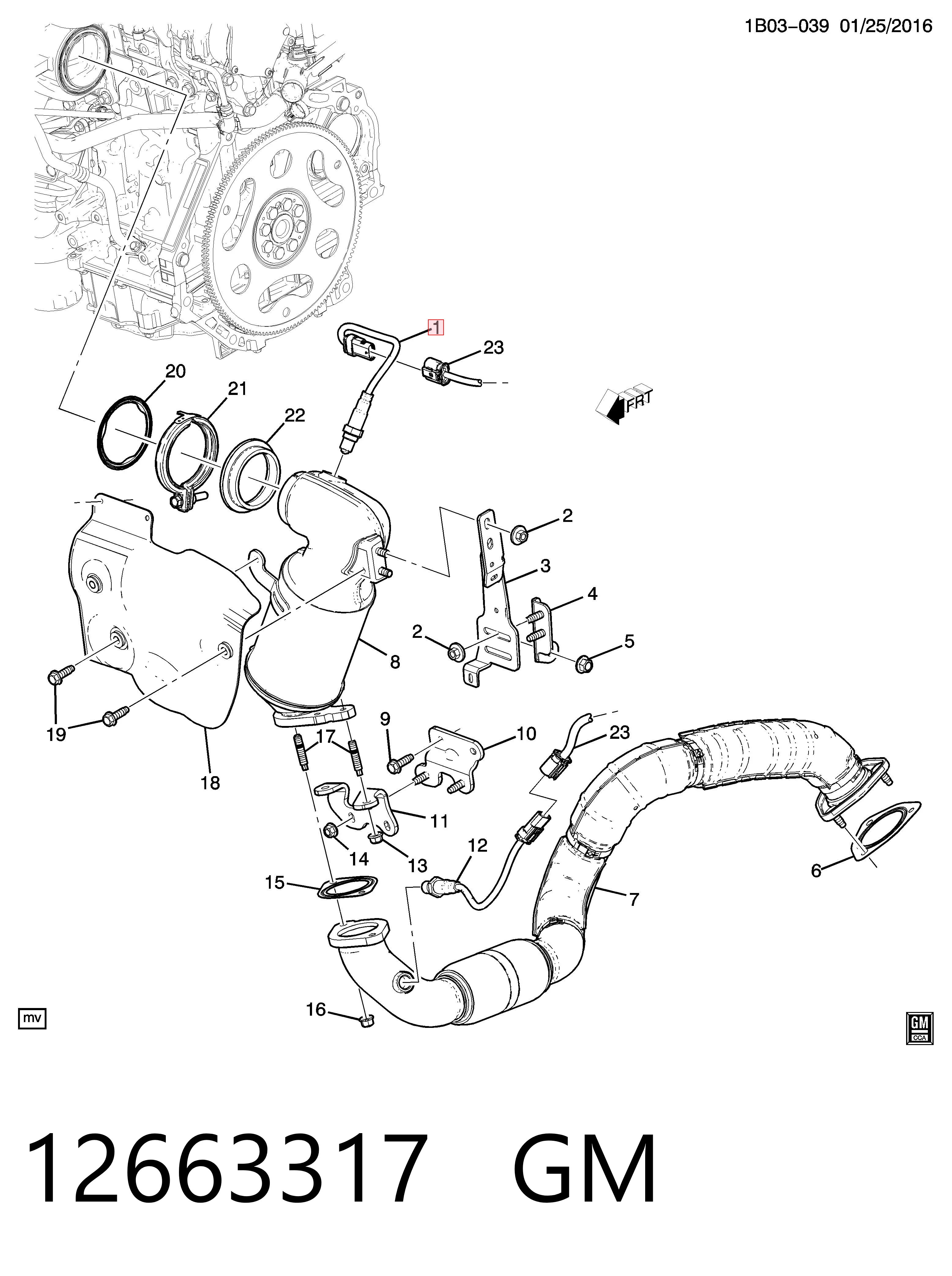 12663317 General Motors Sonda lambda (NOx, O2)