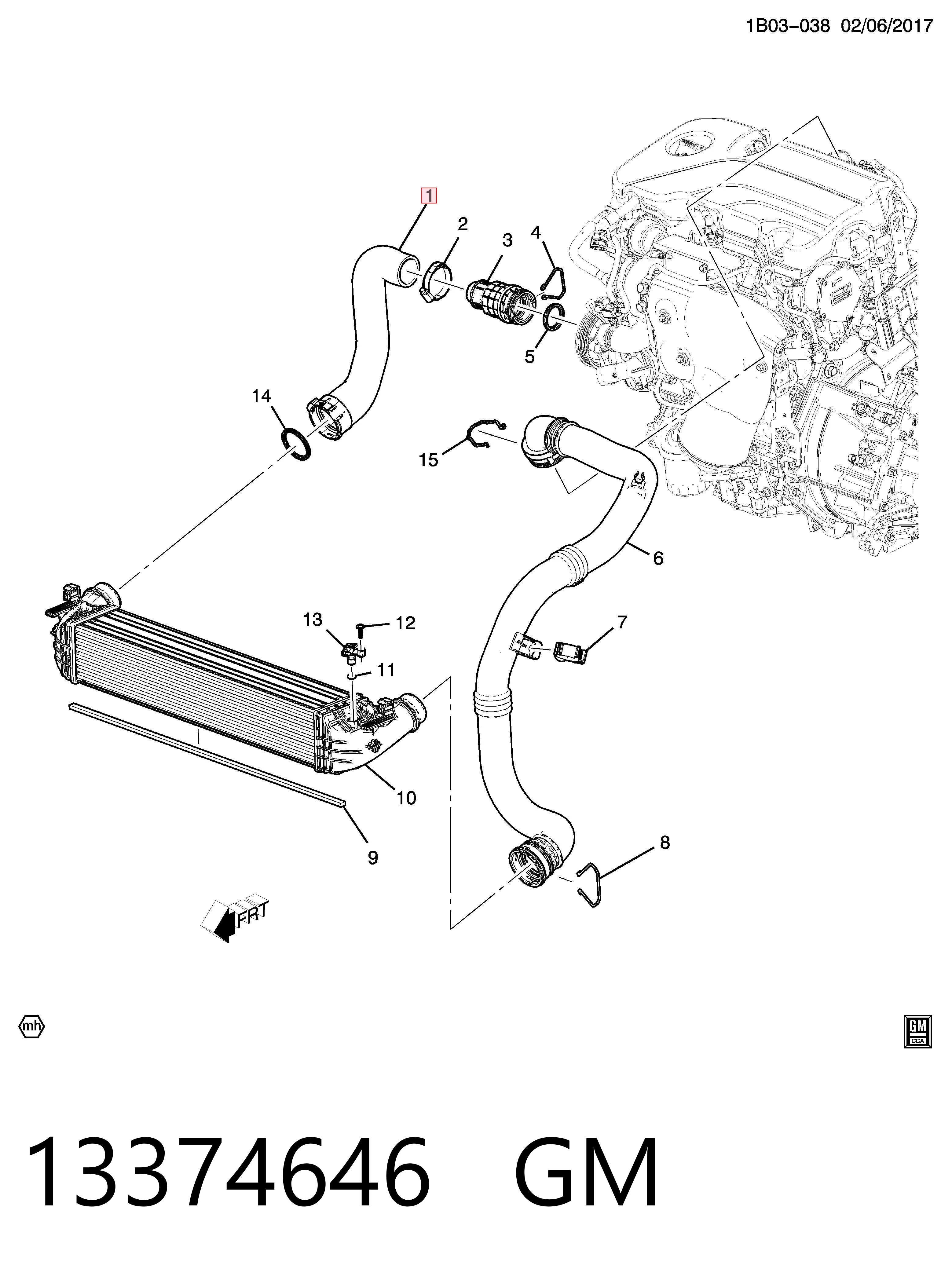 Tubo flexible de aire de sobrealimentación Peugeot/Citroen 39152773