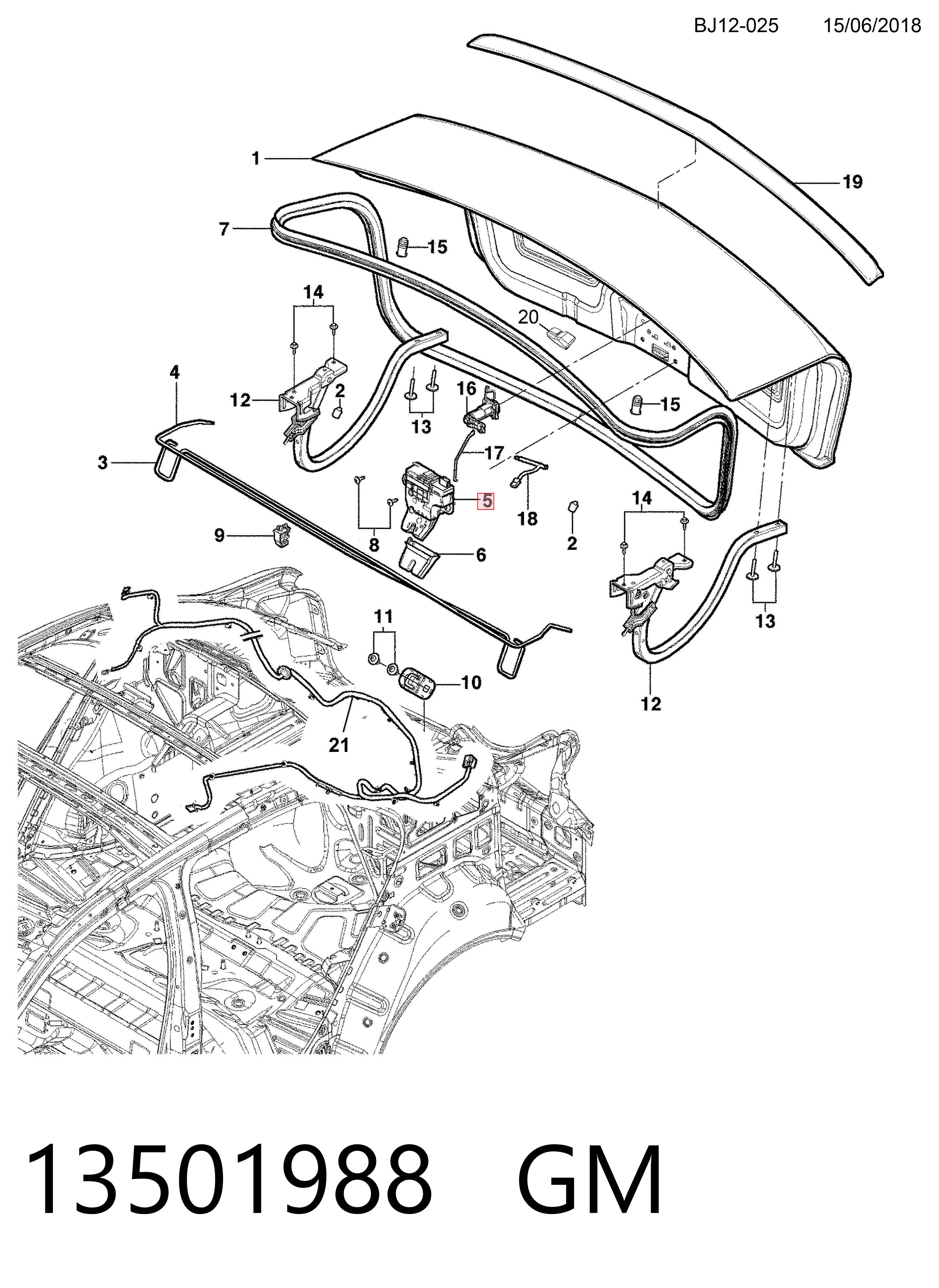 Comprar Cerradura de maletero Chevrolet Aveo III T300