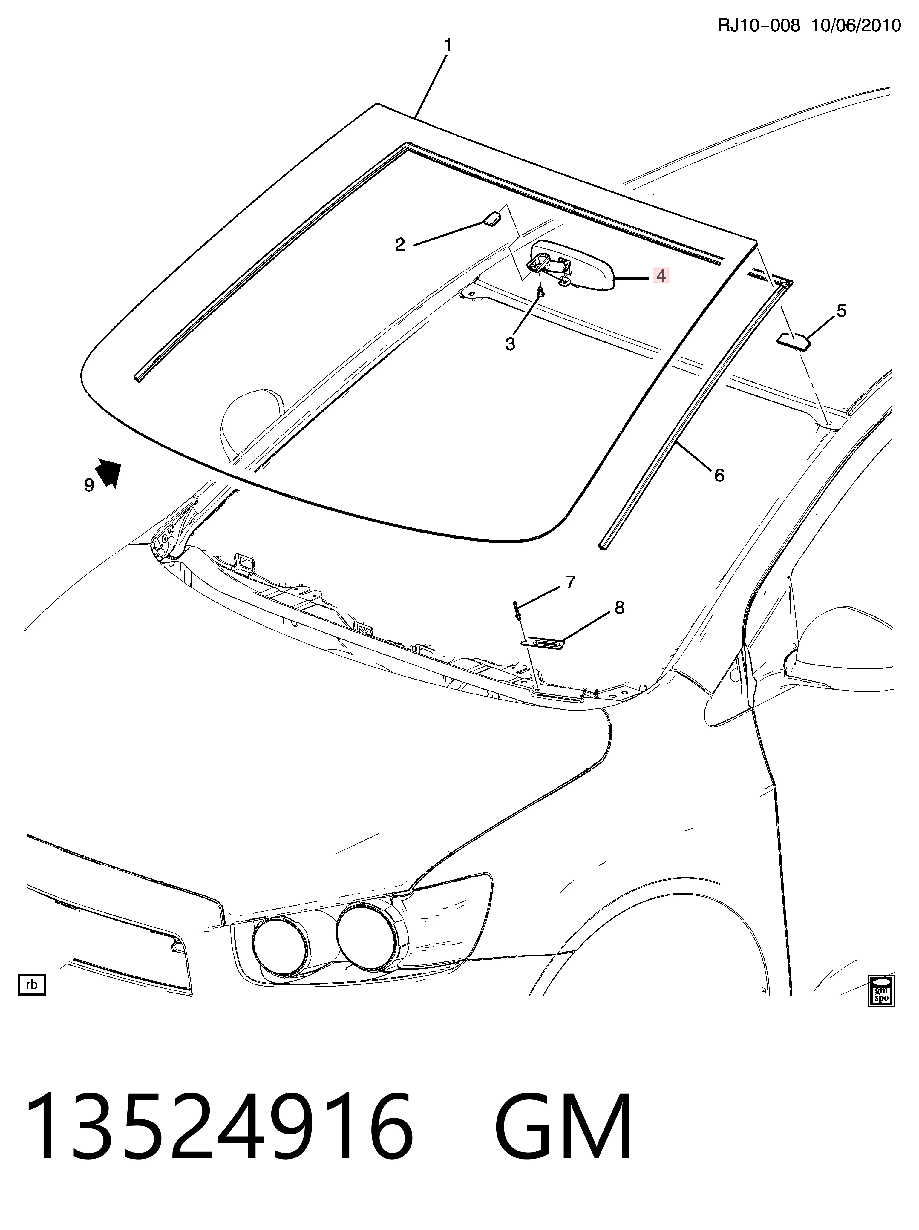 Comprar Retrovisor interior Chevrolet Aveo  T300 a bajo precio