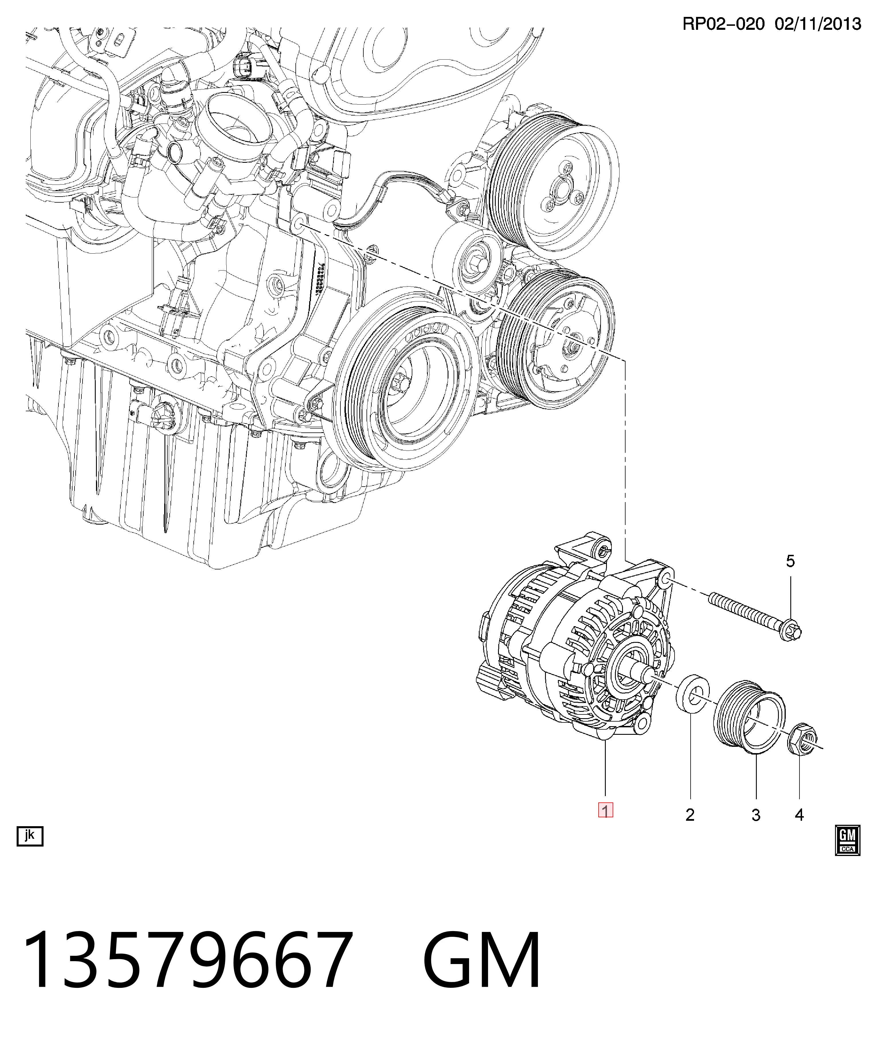 Alternador GM 13579667