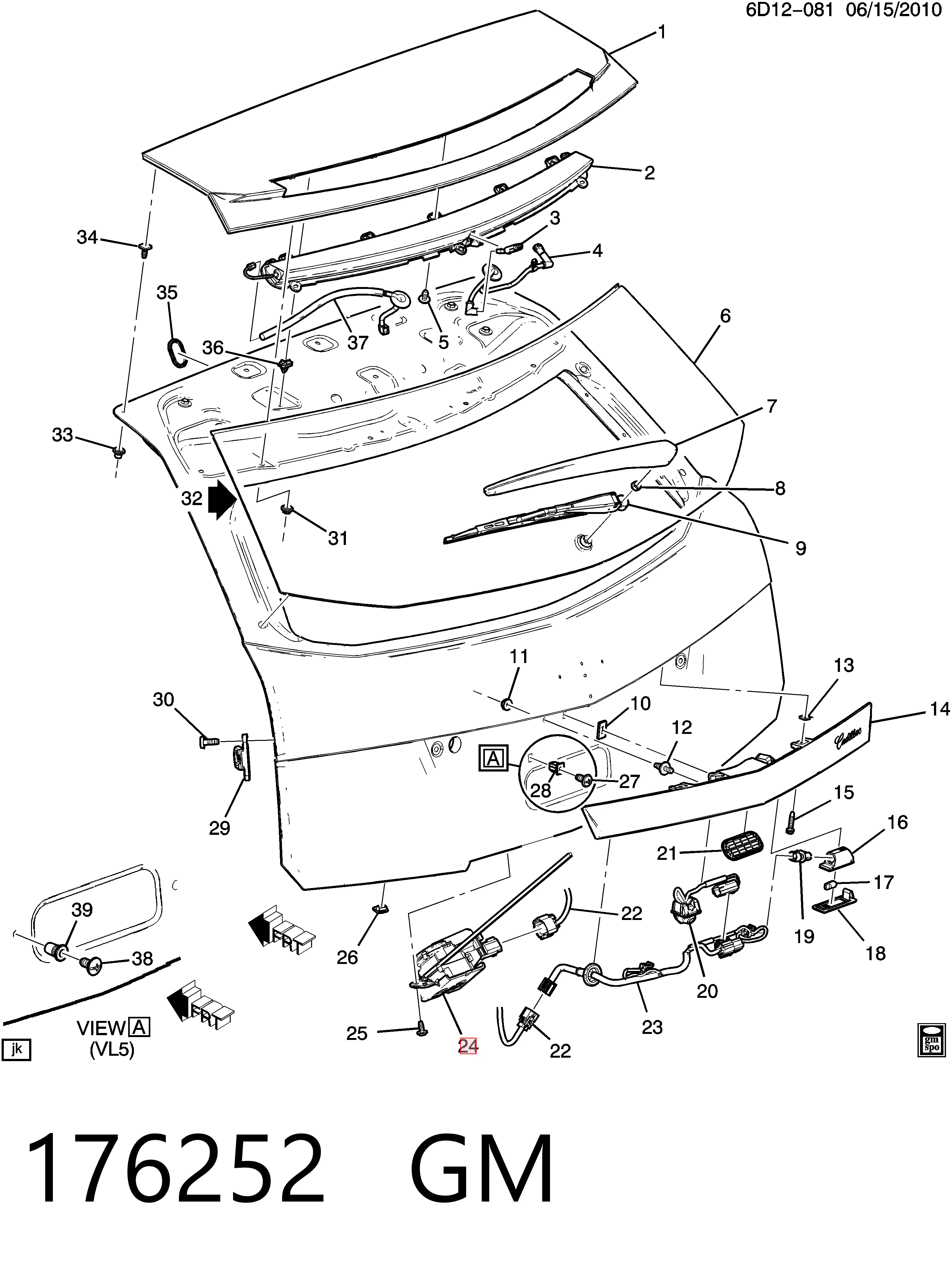 Comprar Cerradura de maletero Opel Insignia A G09