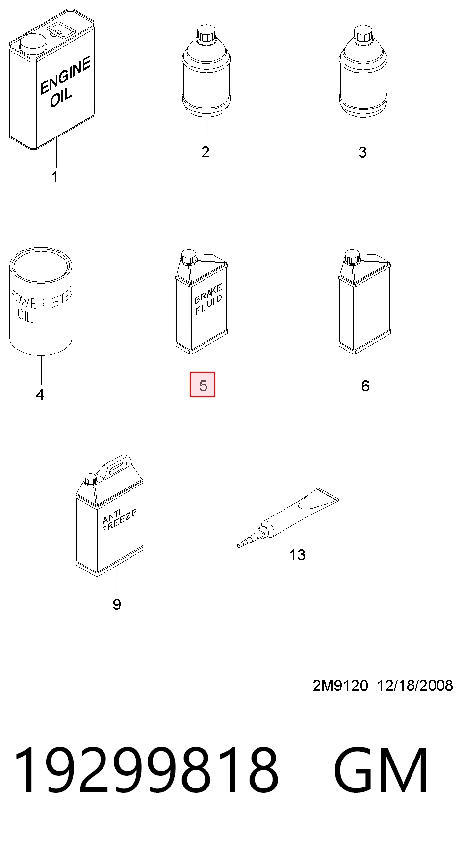Líquido de frenos 19299818 GM