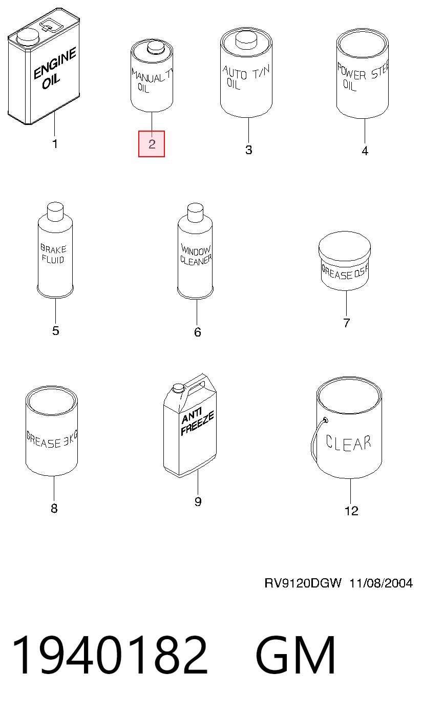 Aceite caja de cambios K05016796EA Fiat/Alfa/Lancia