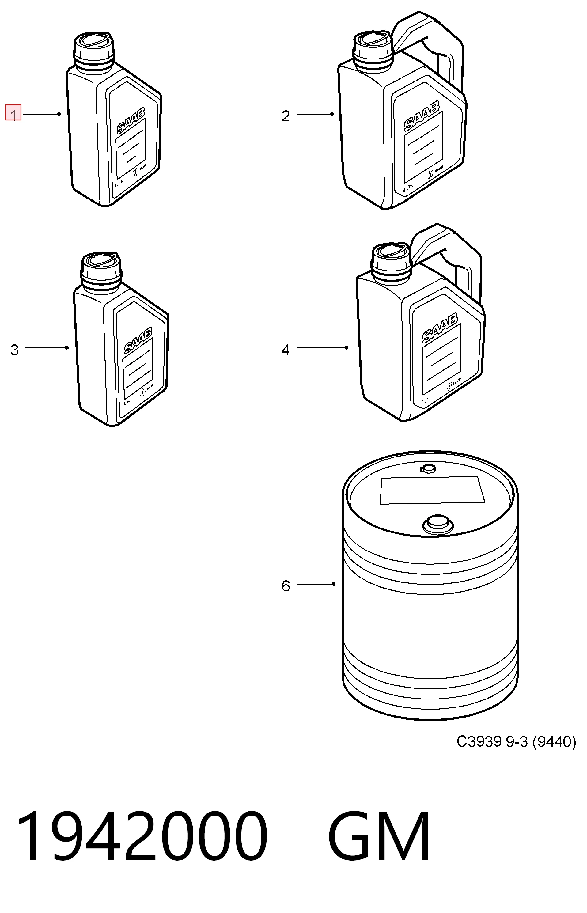 Aceite de motor GM 1942000