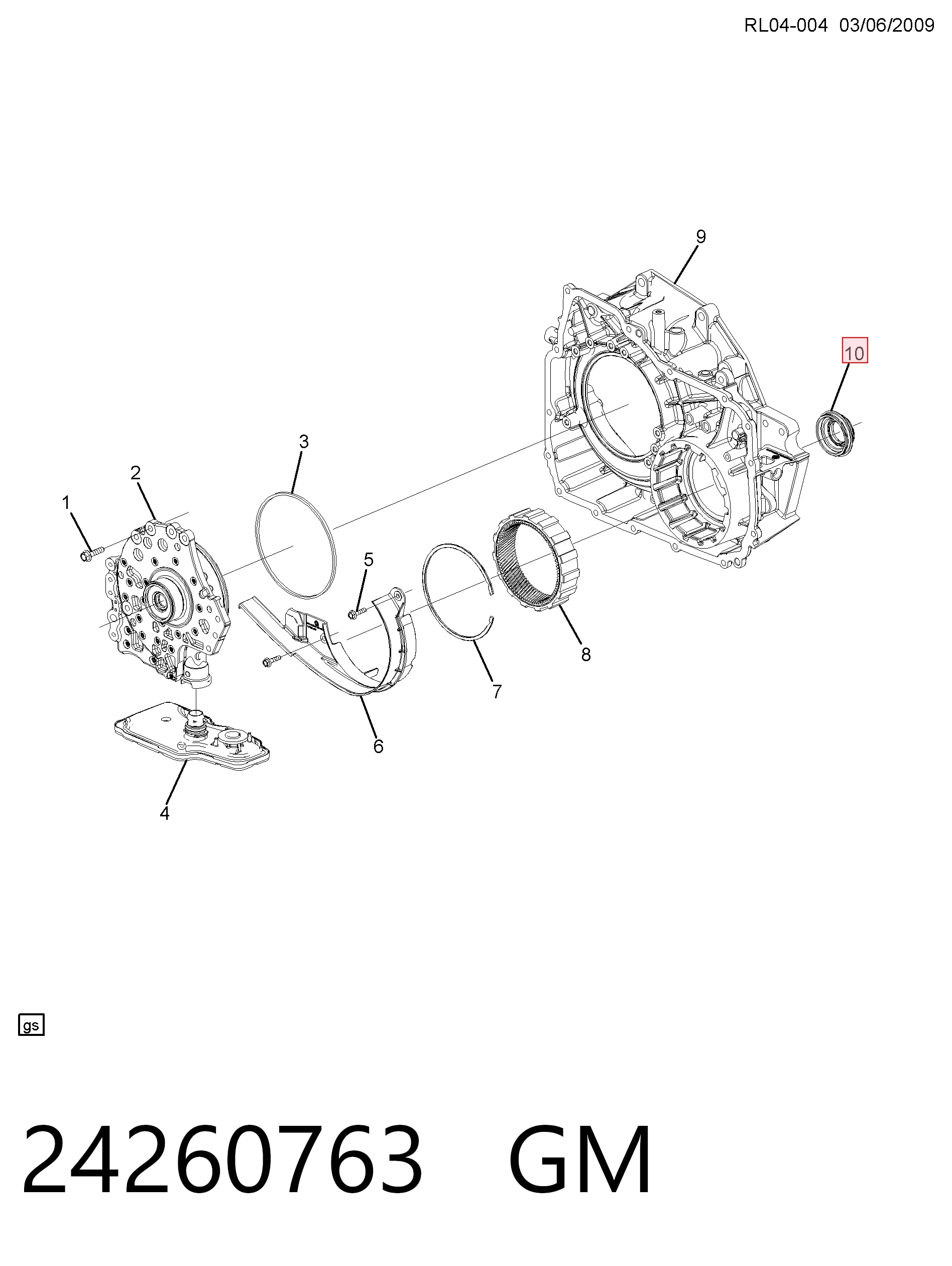 Retén del semieje delantero derecho 24273970 Peugeot/Citroen