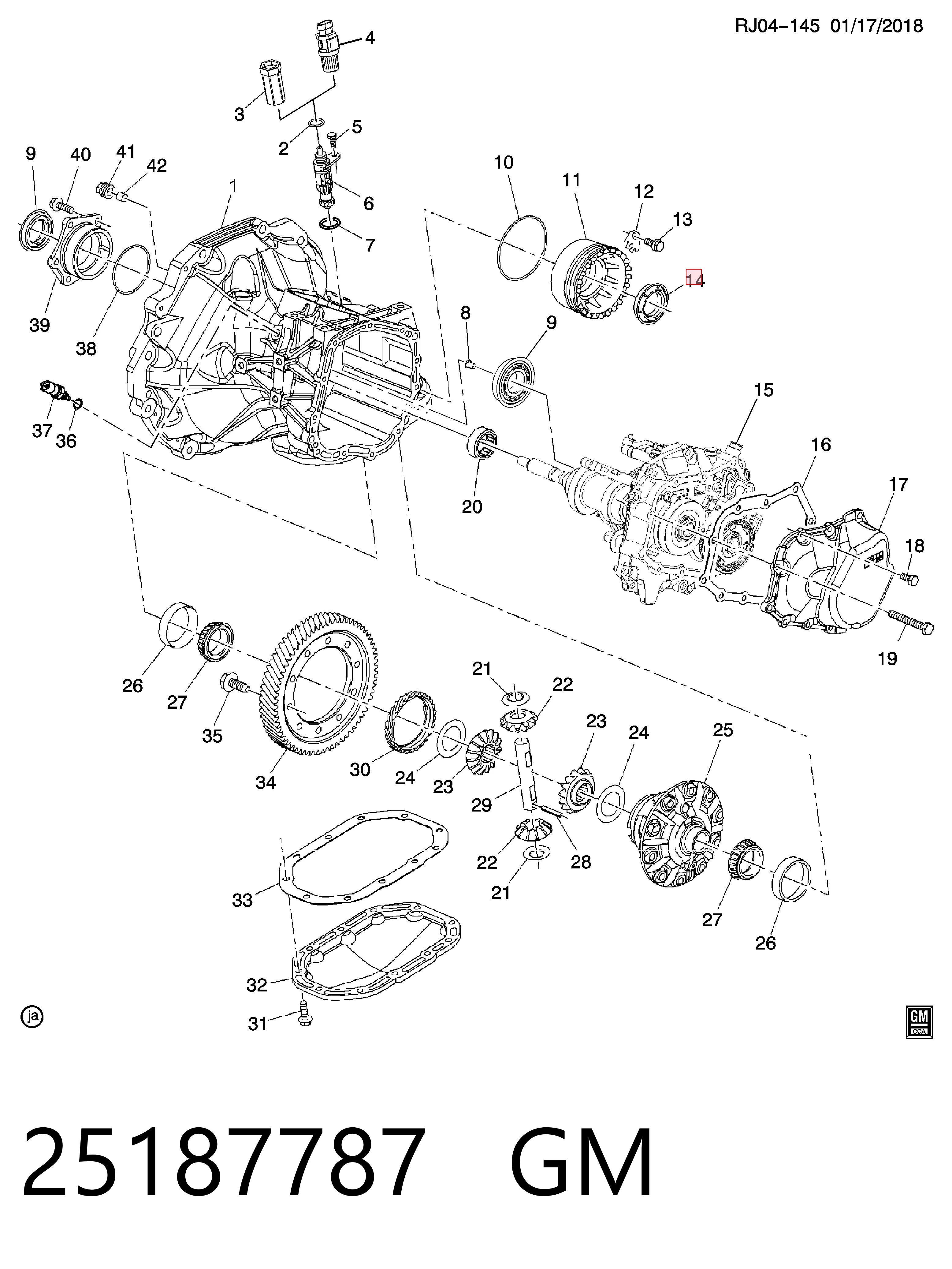 Retén del semieje delantero 71734264 Chrysler