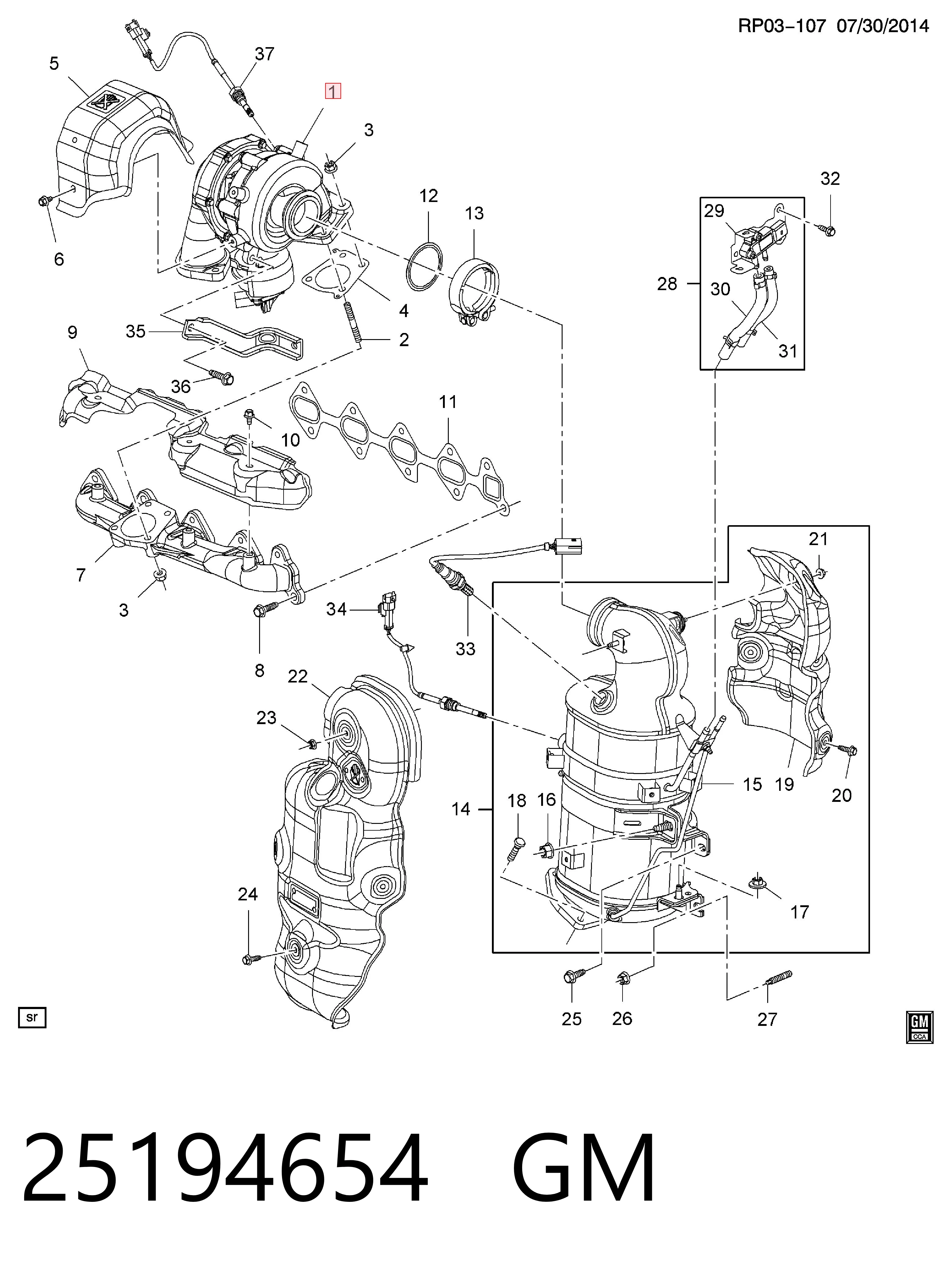Turbocompresor Chevrolet Captiva II desde 474,80 €