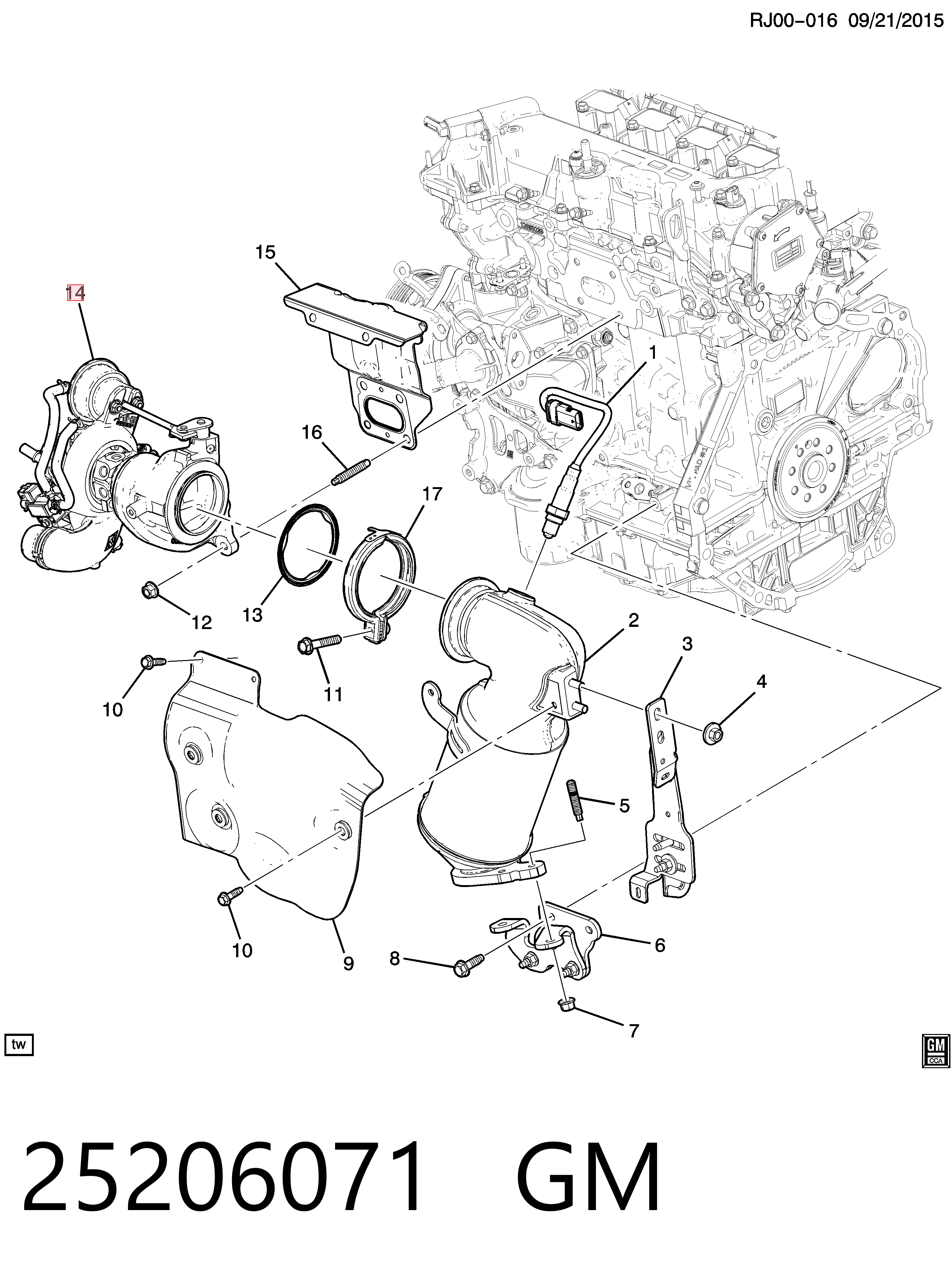 Turbocompresor 95530006 Peugeot/Citroen