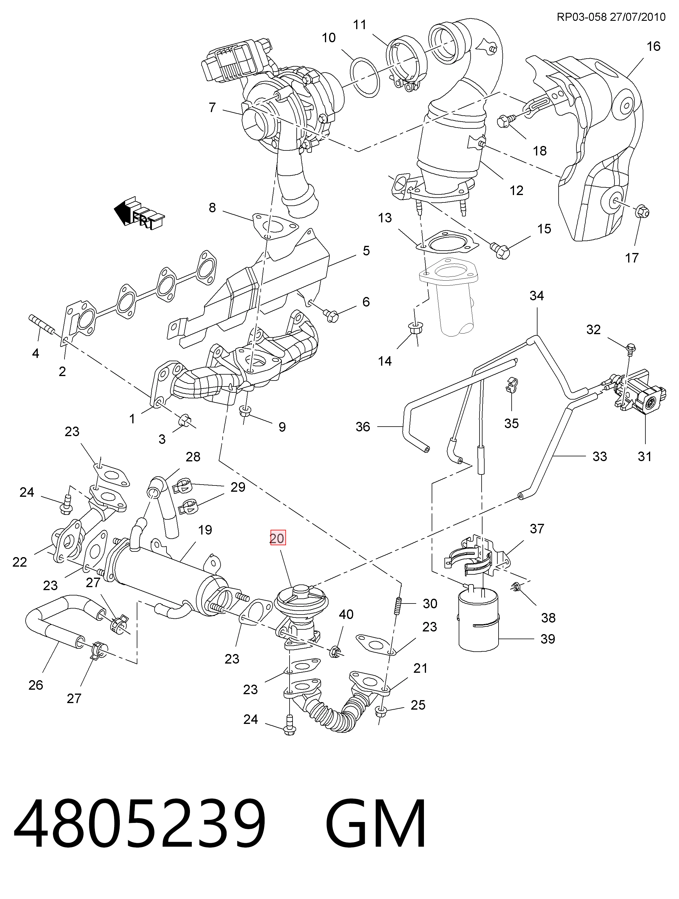 Válvula de regulación de gases Peugeot/Citroen 96440383 precio, desde 45,01 EUR