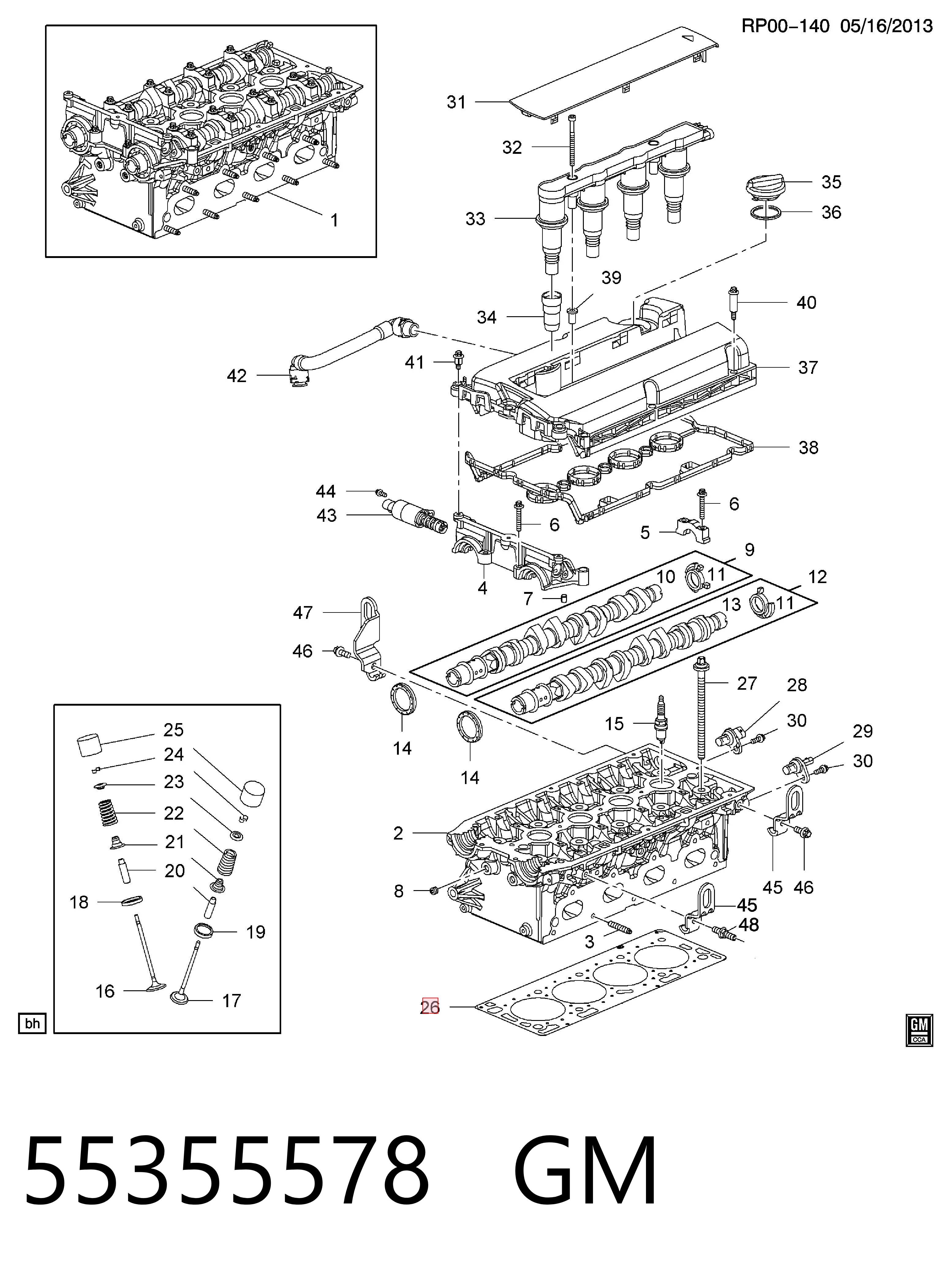  Junta de culata Opel Vectra 