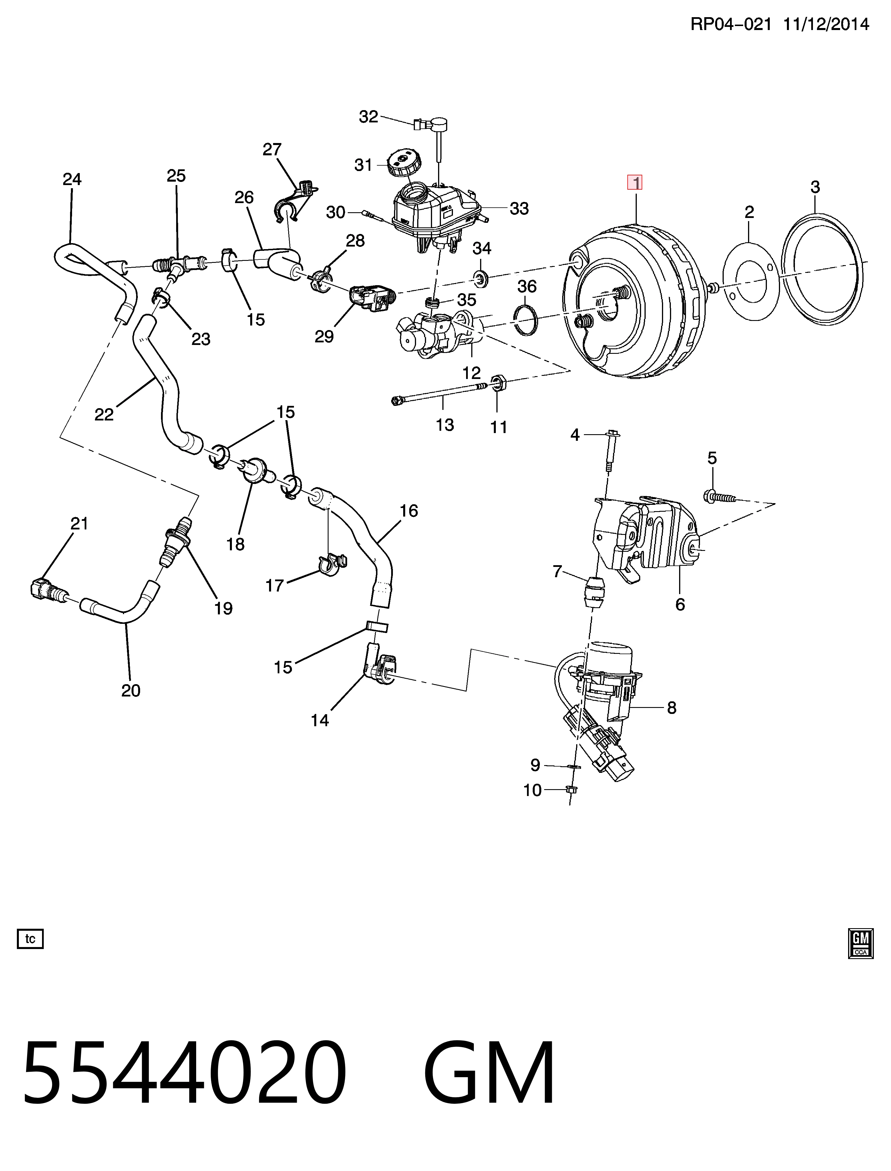 Servofreno para Opel Astra J 69
