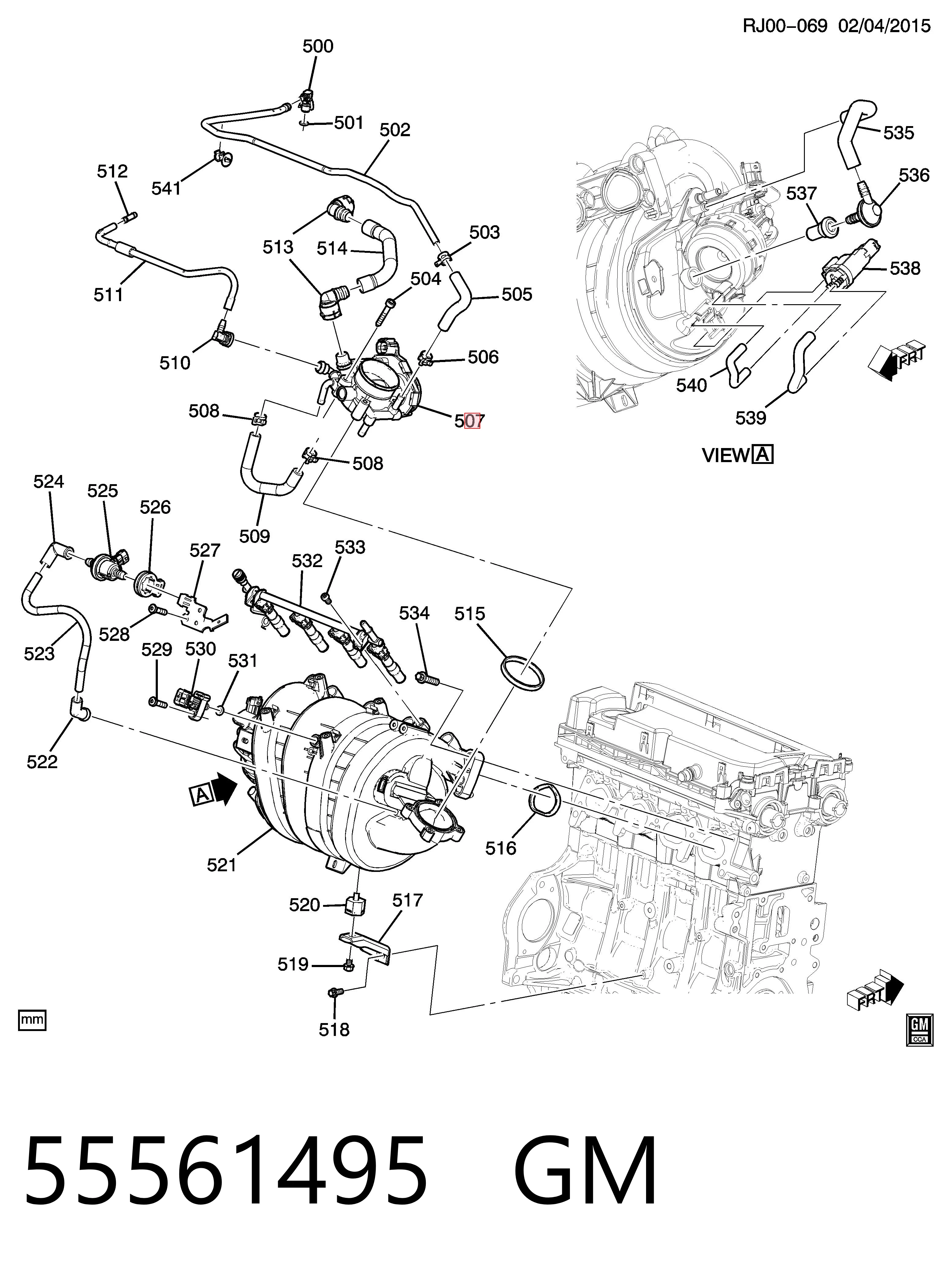  Cuerpo de mariposa Opel Mokka 1
