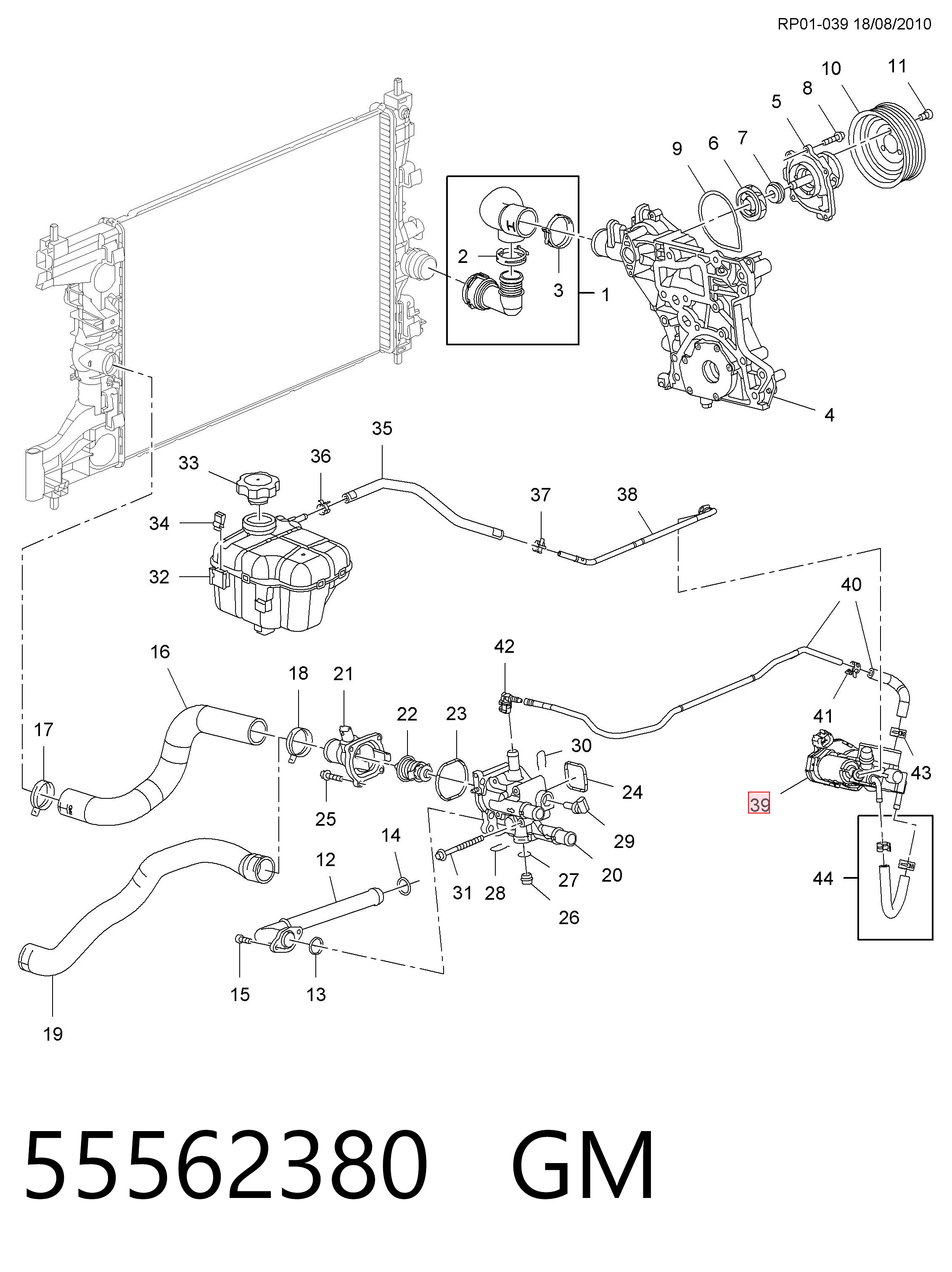 Comprar Cuerpo de mariposa Chevrolet Orlando  J309